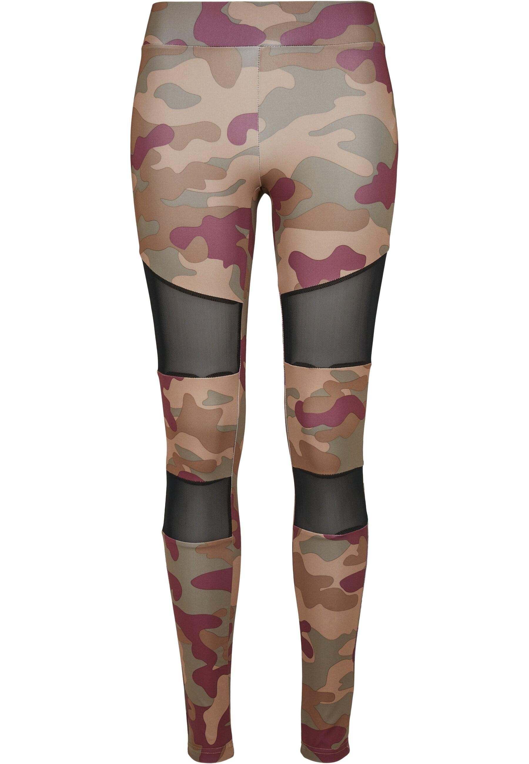URBAN CLASSICS Leggings "Urban Classics Damen Ladies Camo Tech Mesh Legging günstig online kaufen