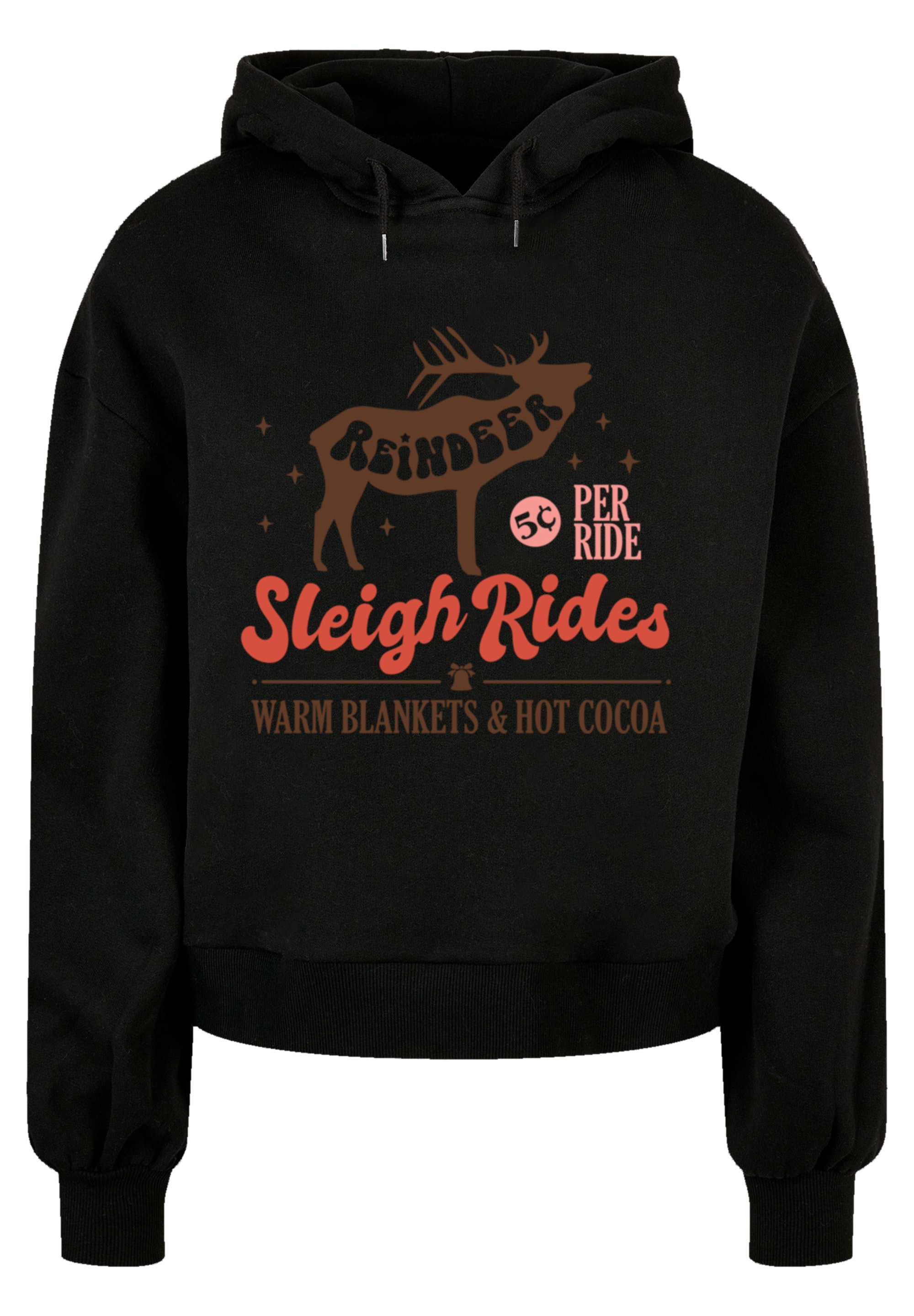 F4NT4STIC Kapuzenpullover »Reindeer Sleigh Rides Warm Cozy Winter«, Premium Qualität, Christmas Collection