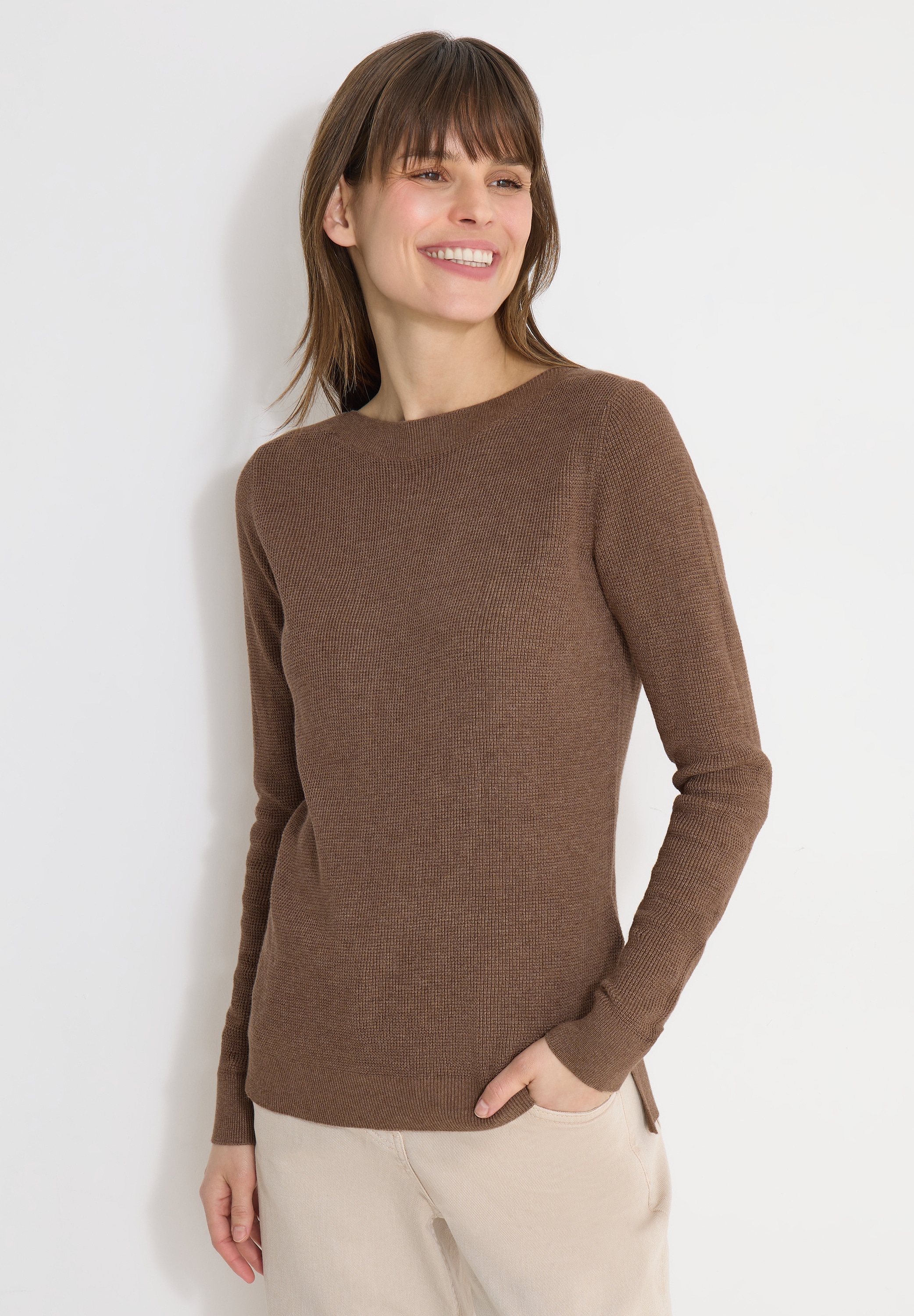Cecil Strickpullover im soften Baumwoll-Mix günstig online kaufen