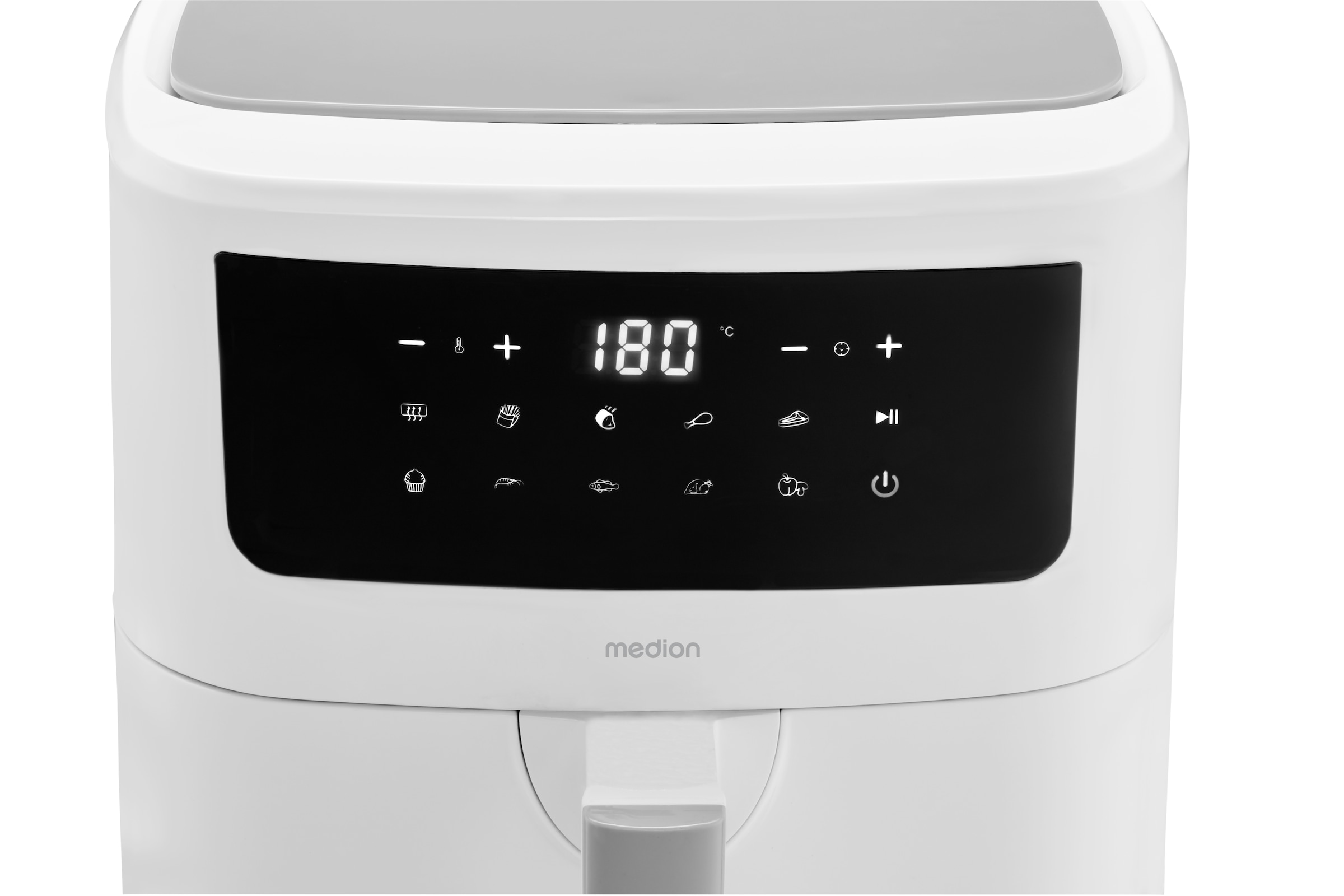 Medion® Heißluftfritteuse »MD 11750 P10 XL Duo«, 2000 W, Fassungsvermögen 6,8 l, Temperatur einstellbar 50 - 200 °C, ILAG Beschichtung, Timer