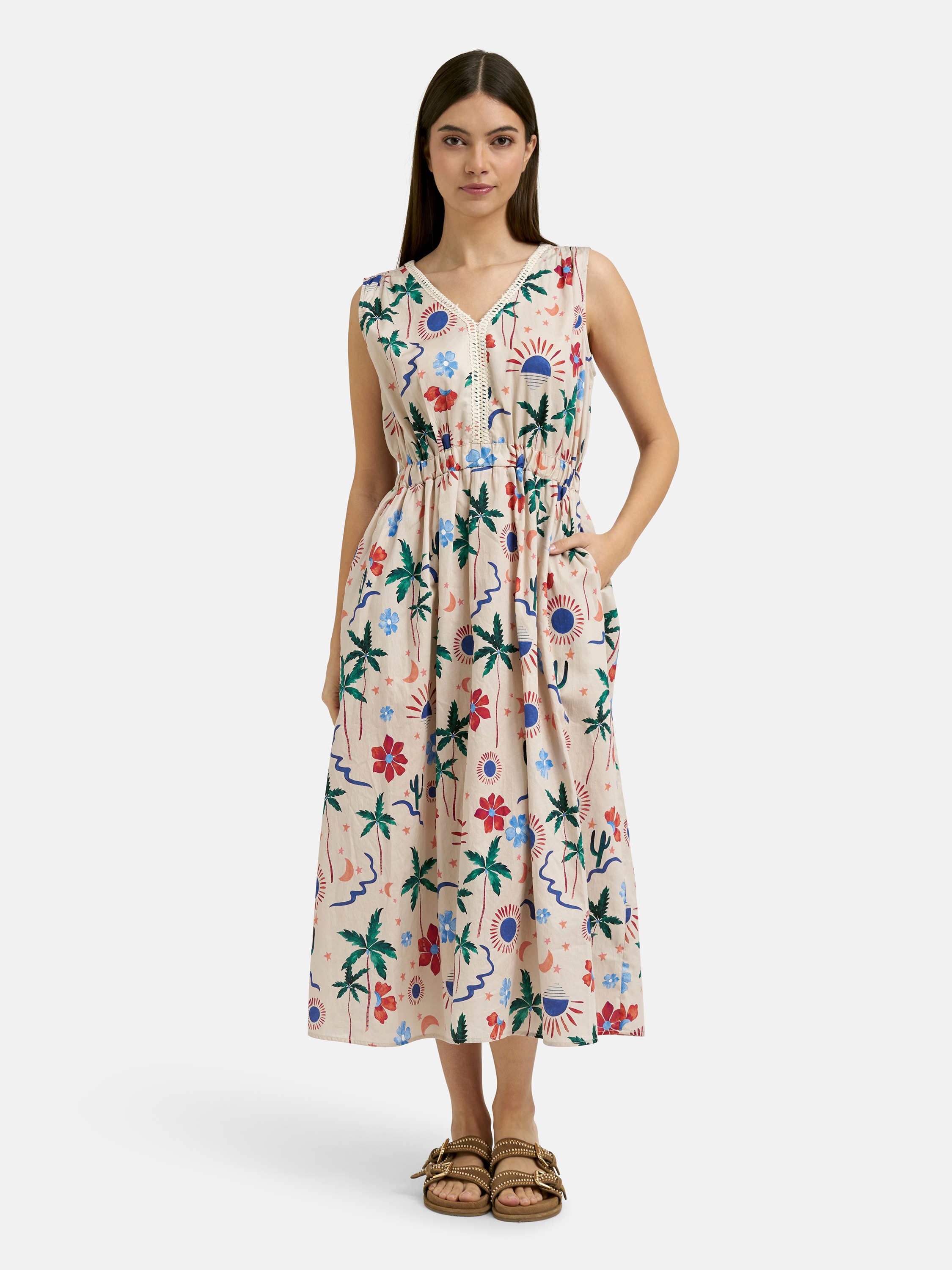 Smith & Soul Sommerkleid Eingrifftaschen mit Taillengummizug