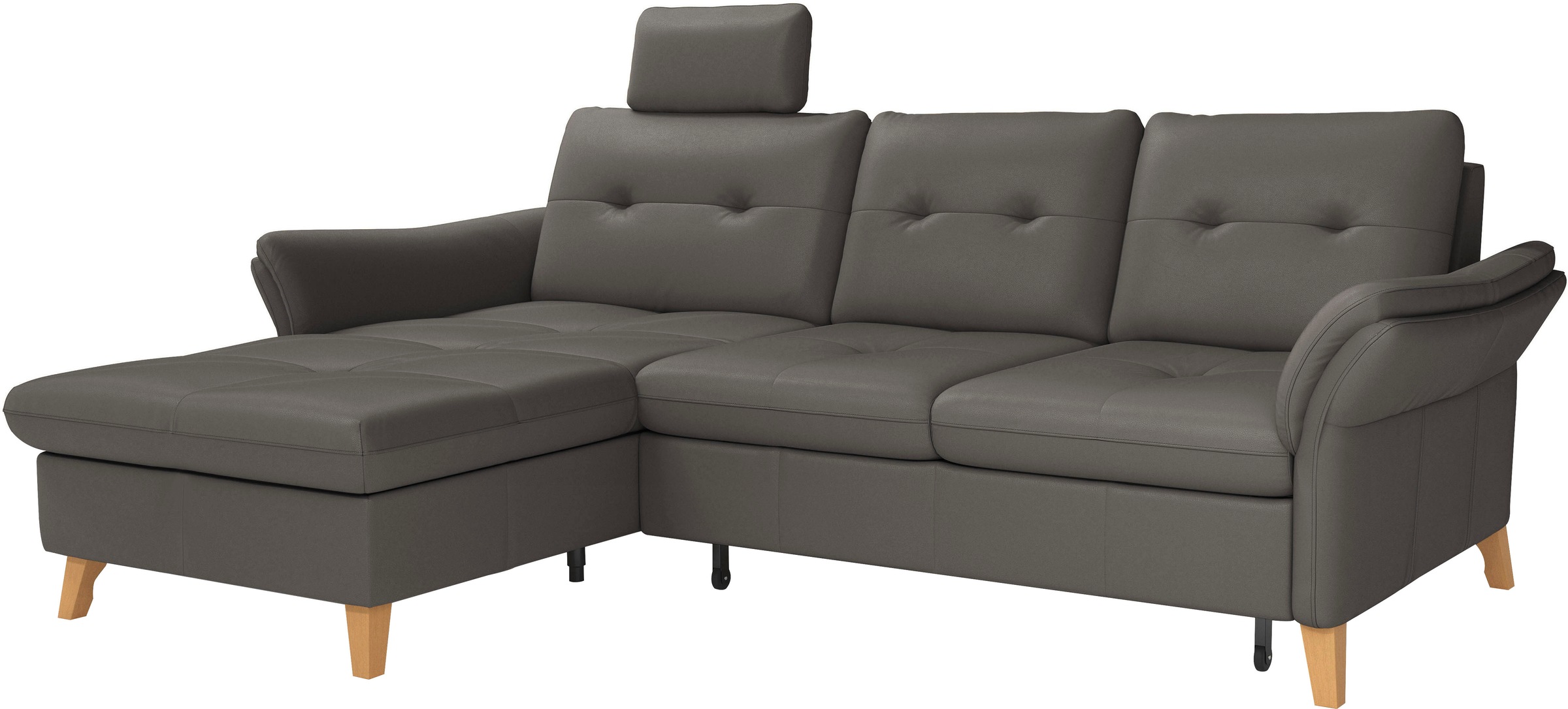 sit&more Ecksofa »Göteborg«, Sitztiefenverstellung und Federkern, wahlweise mit Bettfunktion