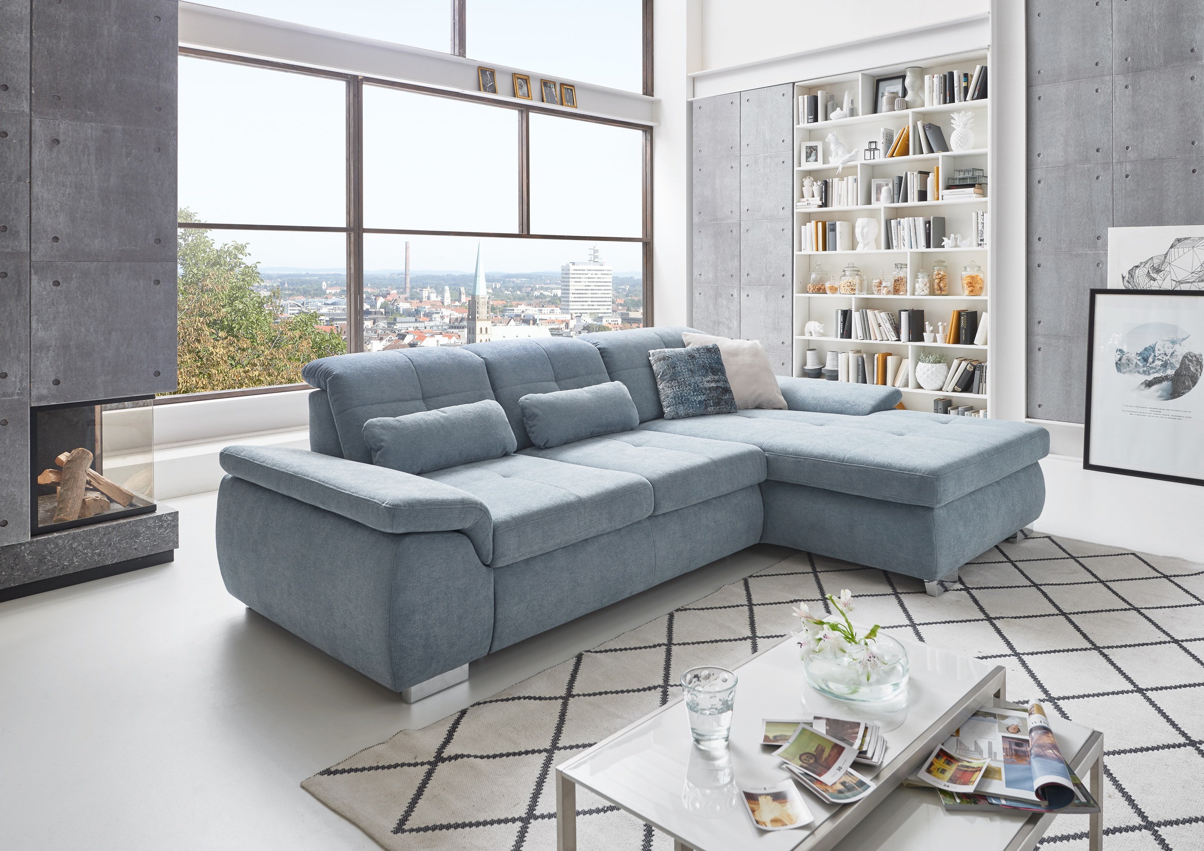 Die PlanBar Ecksofa "MP-IN16037 L-Form mit Kaltschaum-Polsterung", mit Sitz günstig online kaufen