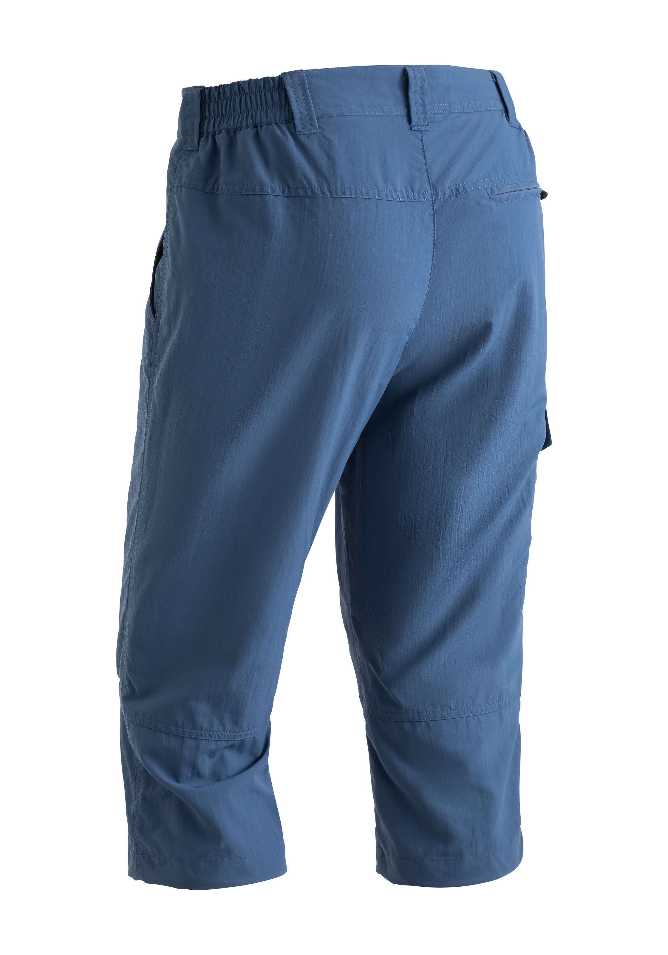 Caprihose MAIER SPORTS "Jens", Herren, Gr. 50, Normalgrößen, blau (jeansblau), 100% Polyamid, Hosen Caprihose, kurze Hose Herren, luftige Wanderhose, leichte Outdoorhose, Reg Fit 2