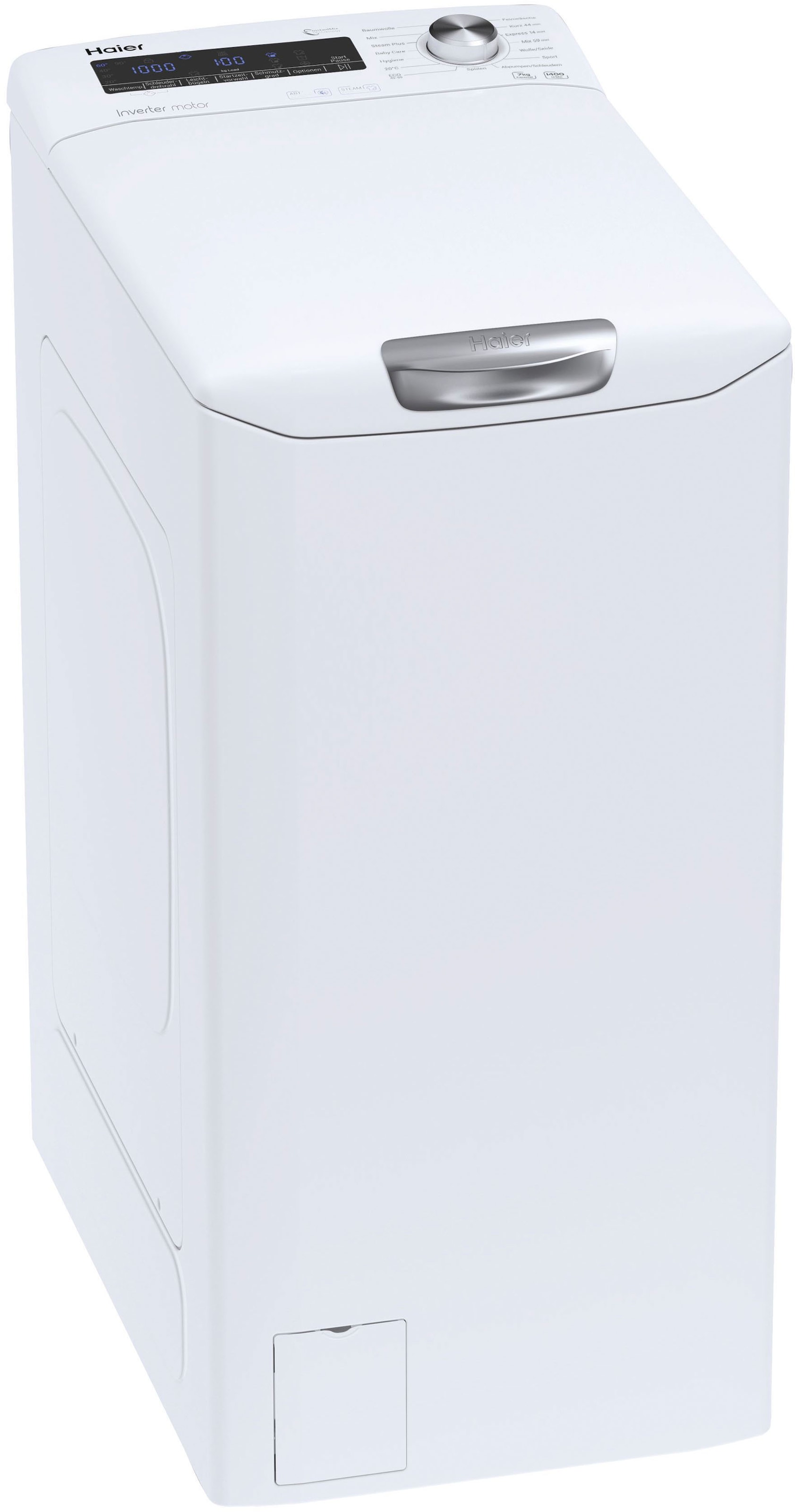 Haier Waschmaschine Toplader "RTXSGQ47TMC5/-84", 7 kg, 1400 U/min, 7 kg, 1400 U/min, Inverter Motor: Super sparsam - zud