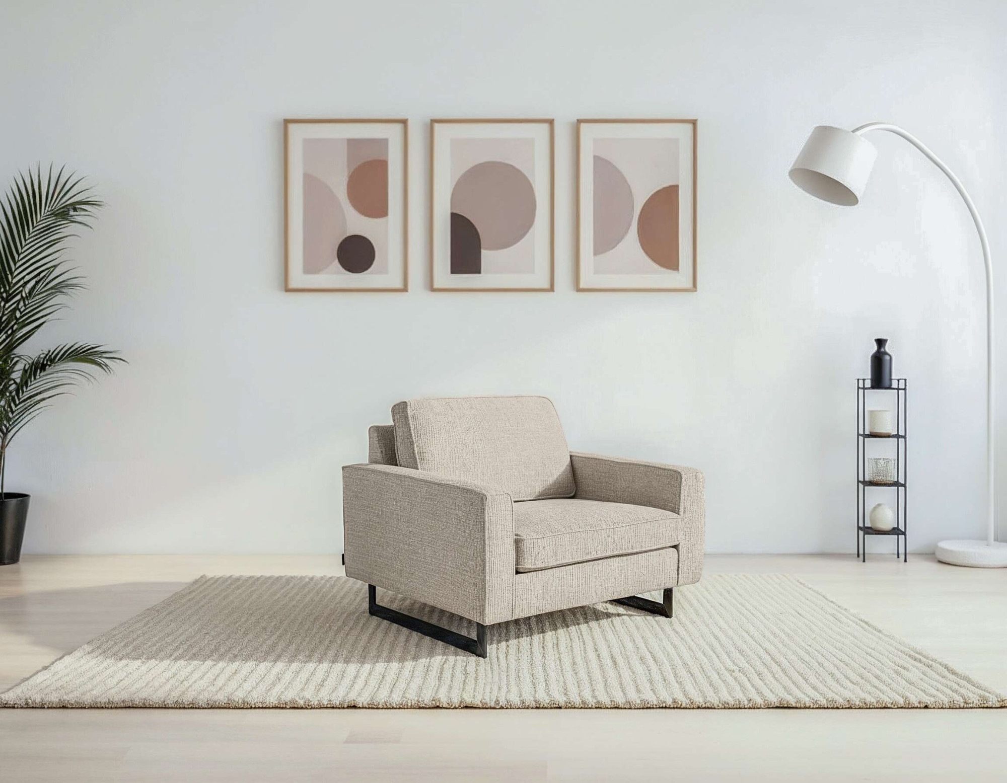 Home affaire Loveseat "Pinto 105 cm, Cord, Chenille, Lederoptik" mit Keder, günstig online kaufen