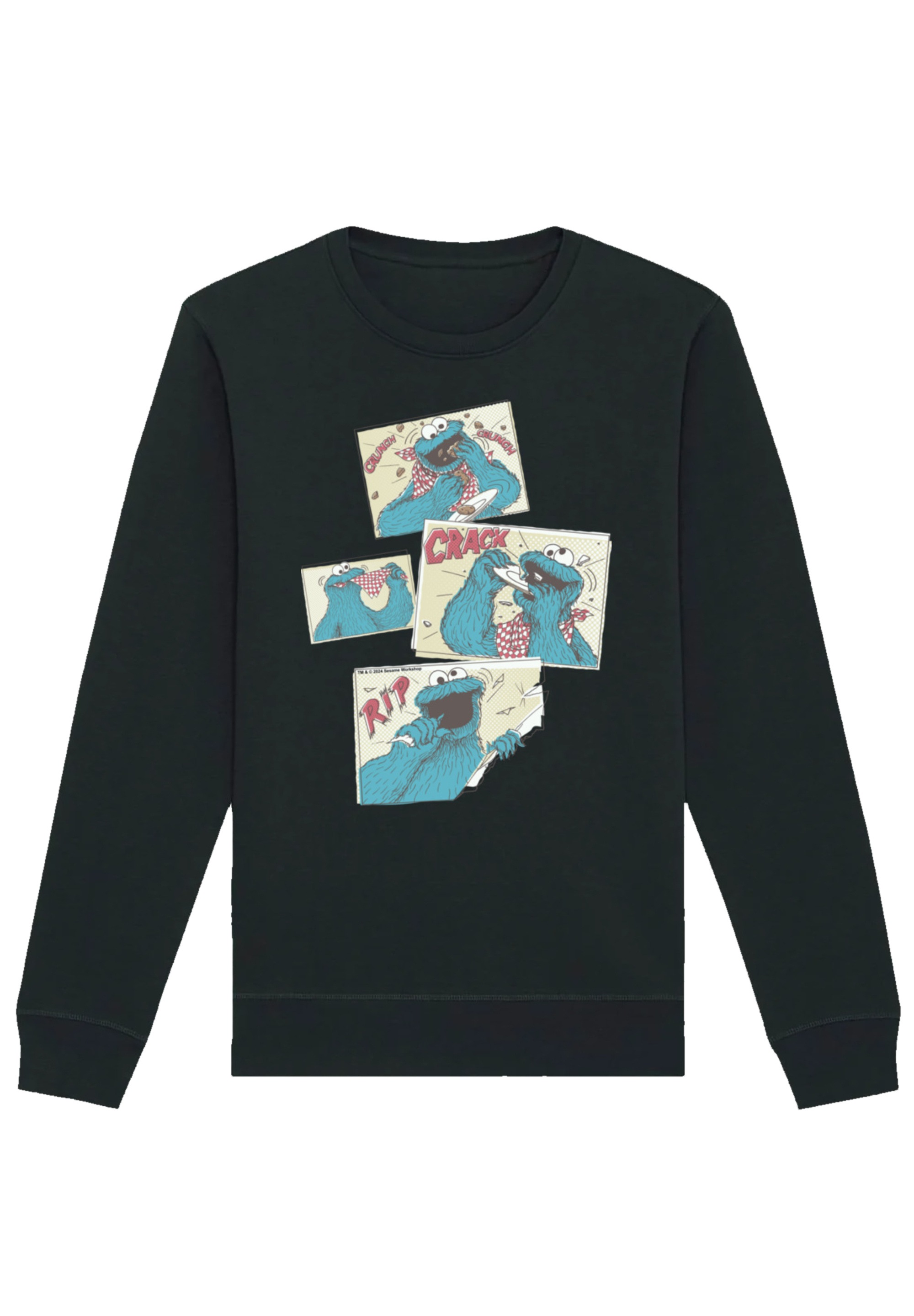 F4NT4STIC Sweatshirt "Sesamstraße Cookie Monster Crunch Crack Rip", Premium günstig online kaufen