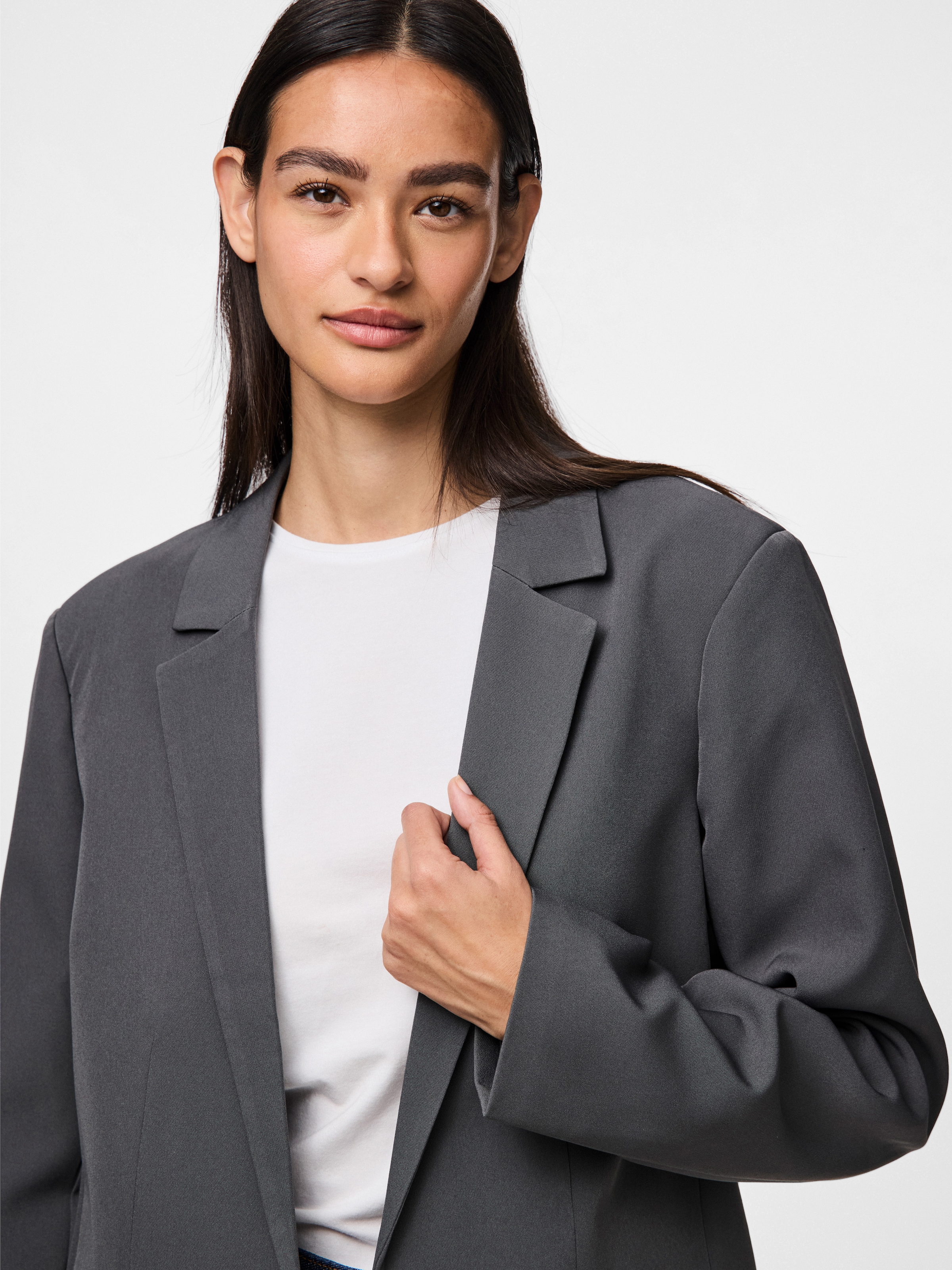pieces Longblazer »PCBOSELLA LS LOOSE BLAZER NOOS« in leichter Oversize Form