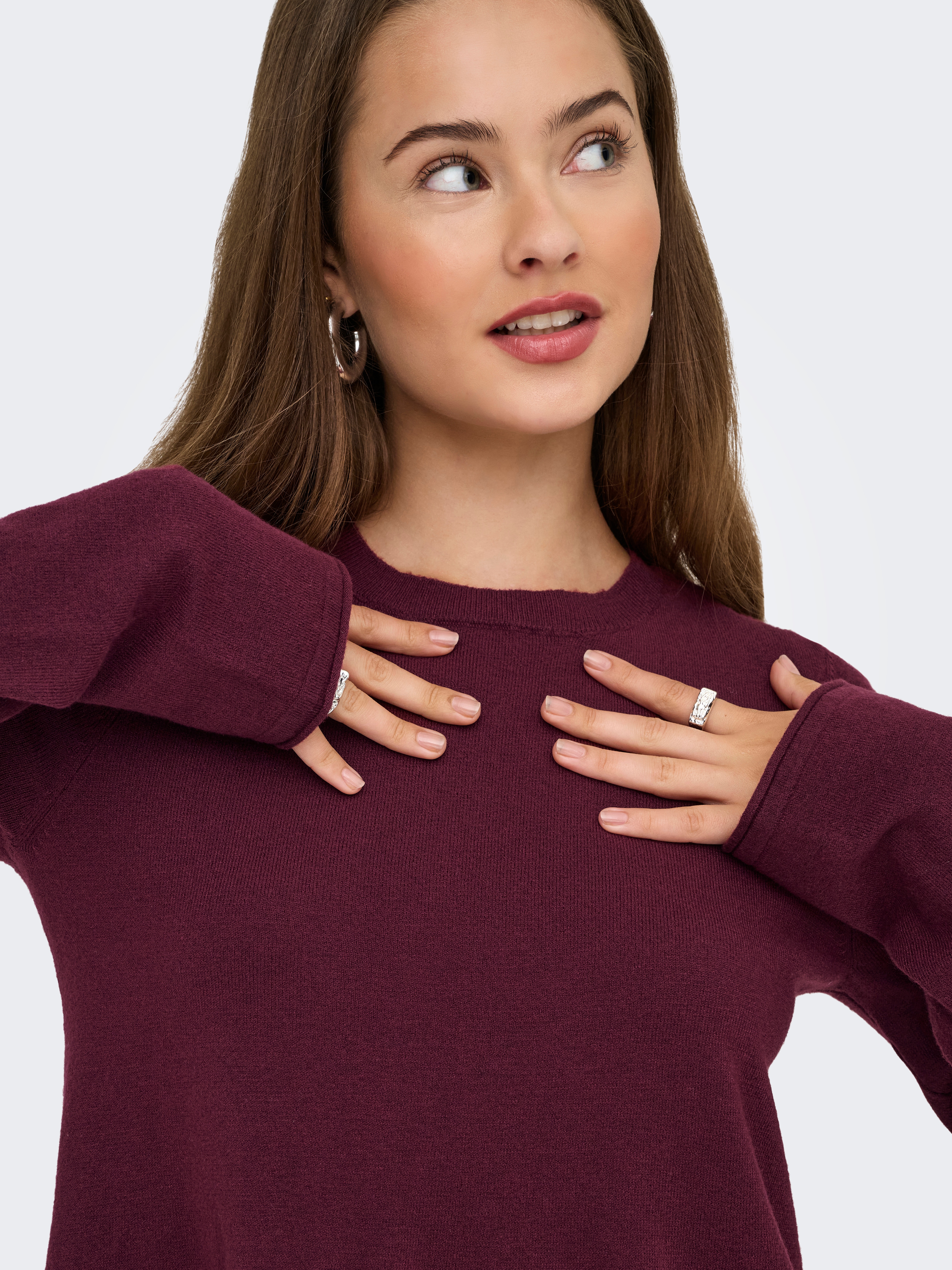 Thumbnail - ONLY Midikleid "ONLAMALIO LIFE LS ONECK DRESS KNT" Sommerkleid