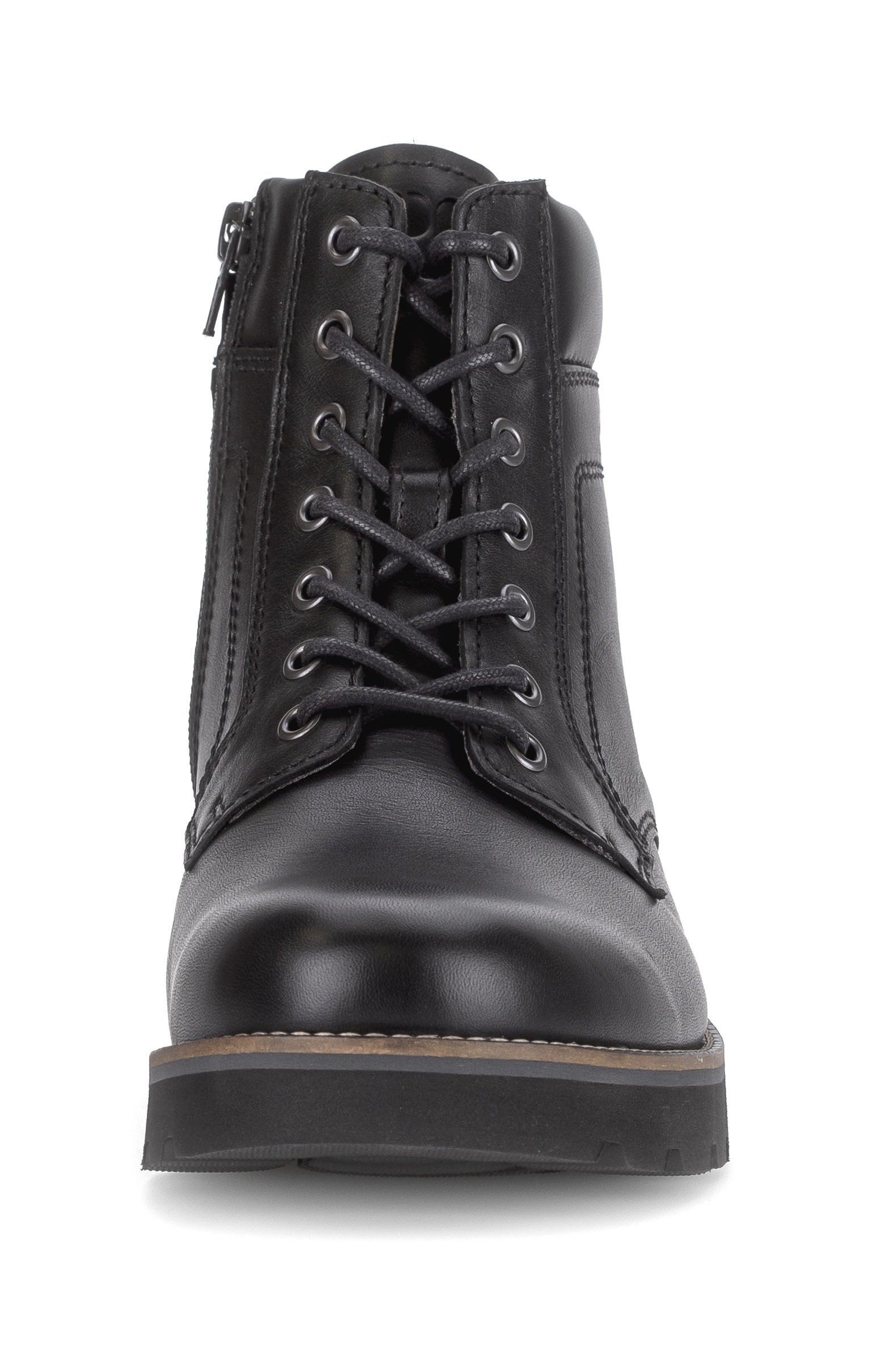 Pius Gabor Schnürboots, Blockabsatz, Komfortschuh, gepolsterter Schaftrand, G-Weite (=weit)