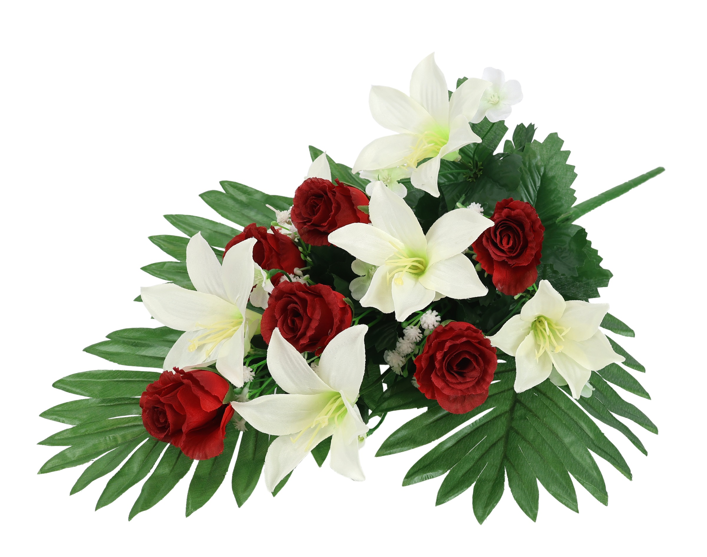 I.GE.A. Kunstblume "Aufleger Rosen/Lilien", Bouquet Strauß Blume Tischdeko günstig online kaufen
