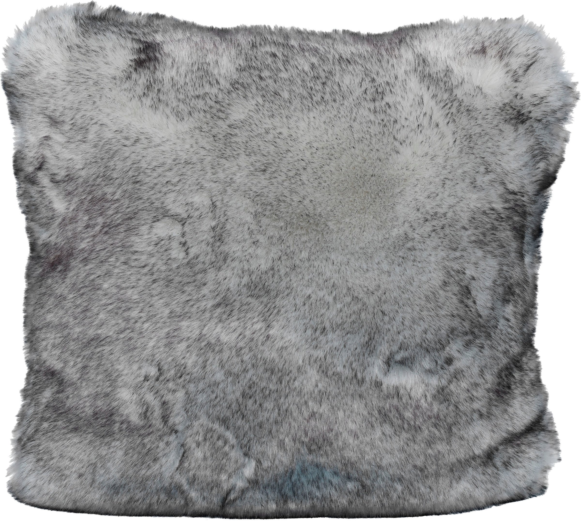 Fellkissen, B:45cm L:45cm, grau, STAR HOME TEXTIL, Kunstfaser, Dekokissen_Sitzkissen_Kissenhüllen, "Phoenix", aus weichem Material