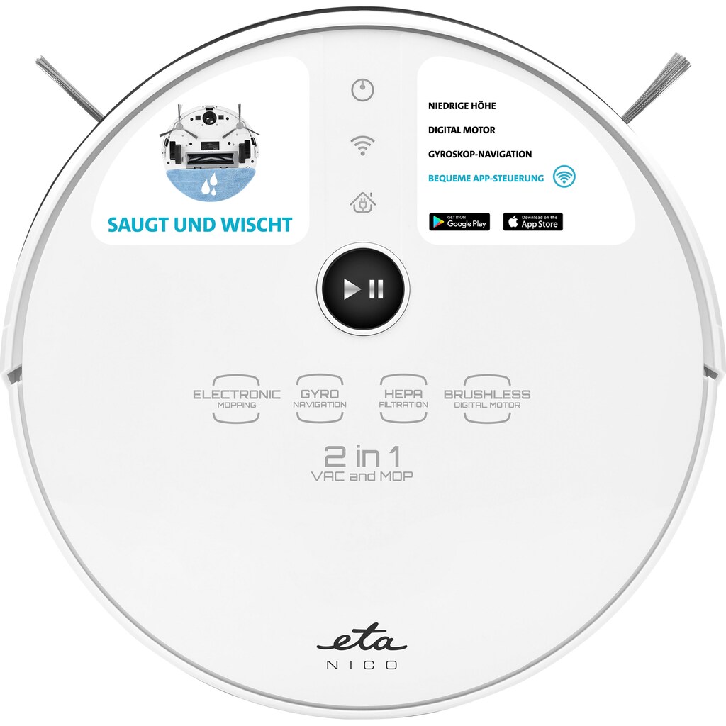 eta Nass-Trocken-Saugroboter »Nico ETA221990000«