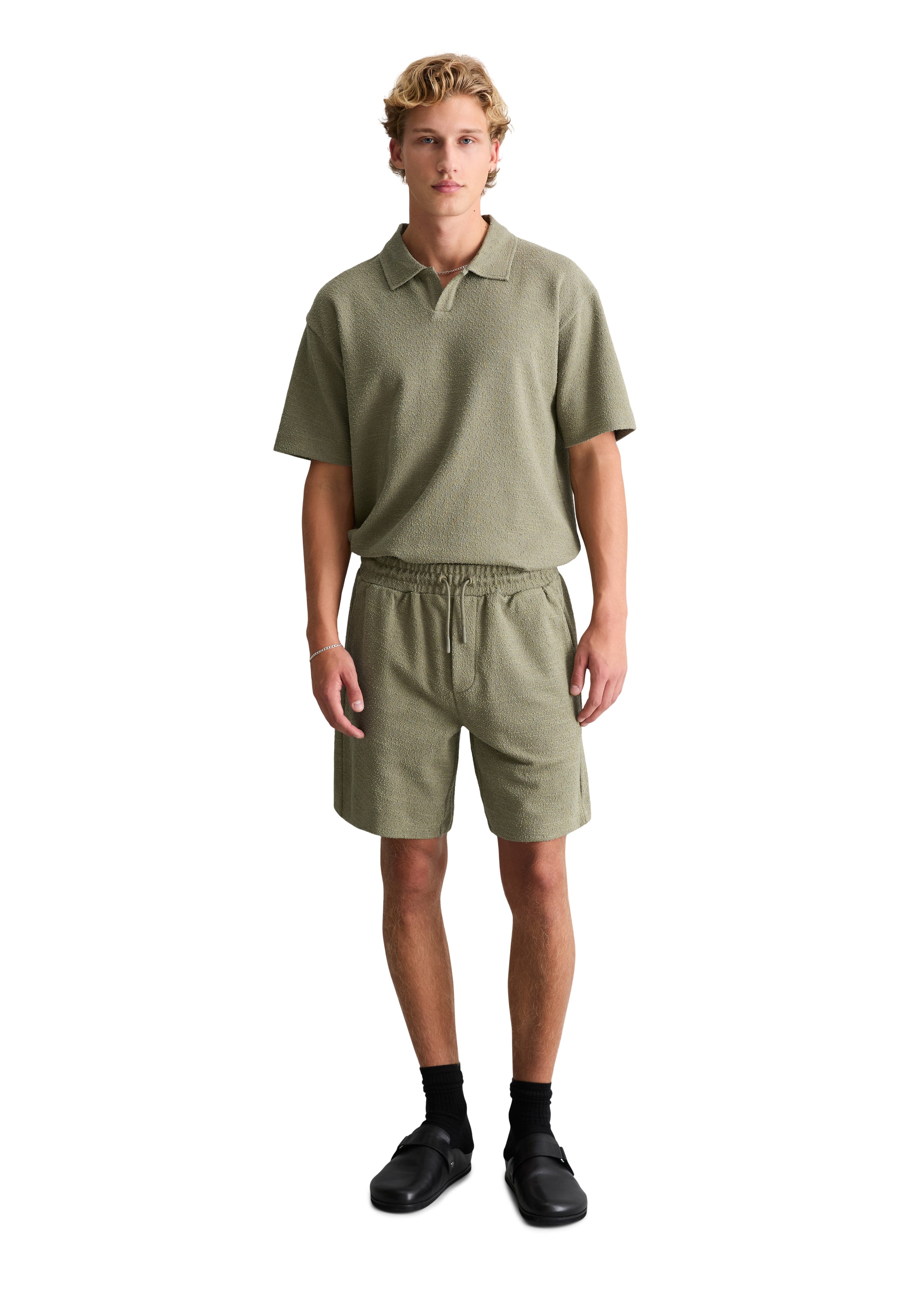 Marc OPolo DENIM Shorts "mit feiner Bouclé-Struktur"