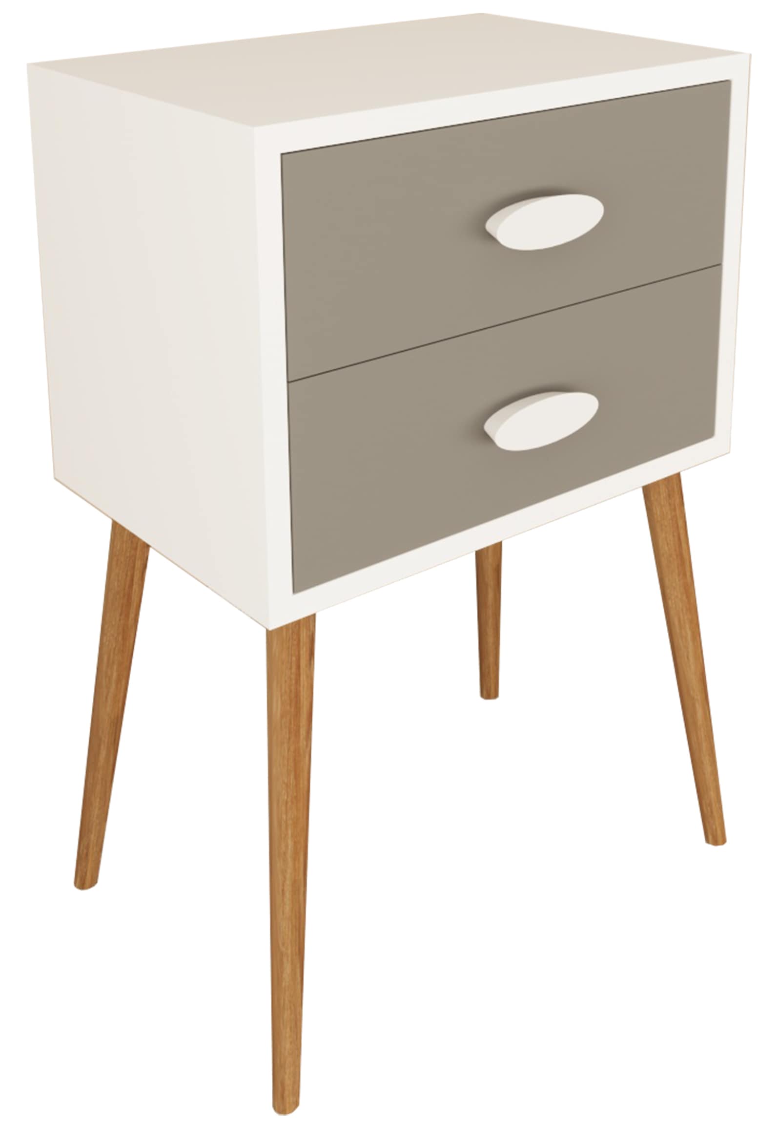 VCM Nachttisch "Holz Nachttisch Beistelltisch Schublade Singol XXL" 1 Stk. tlg.