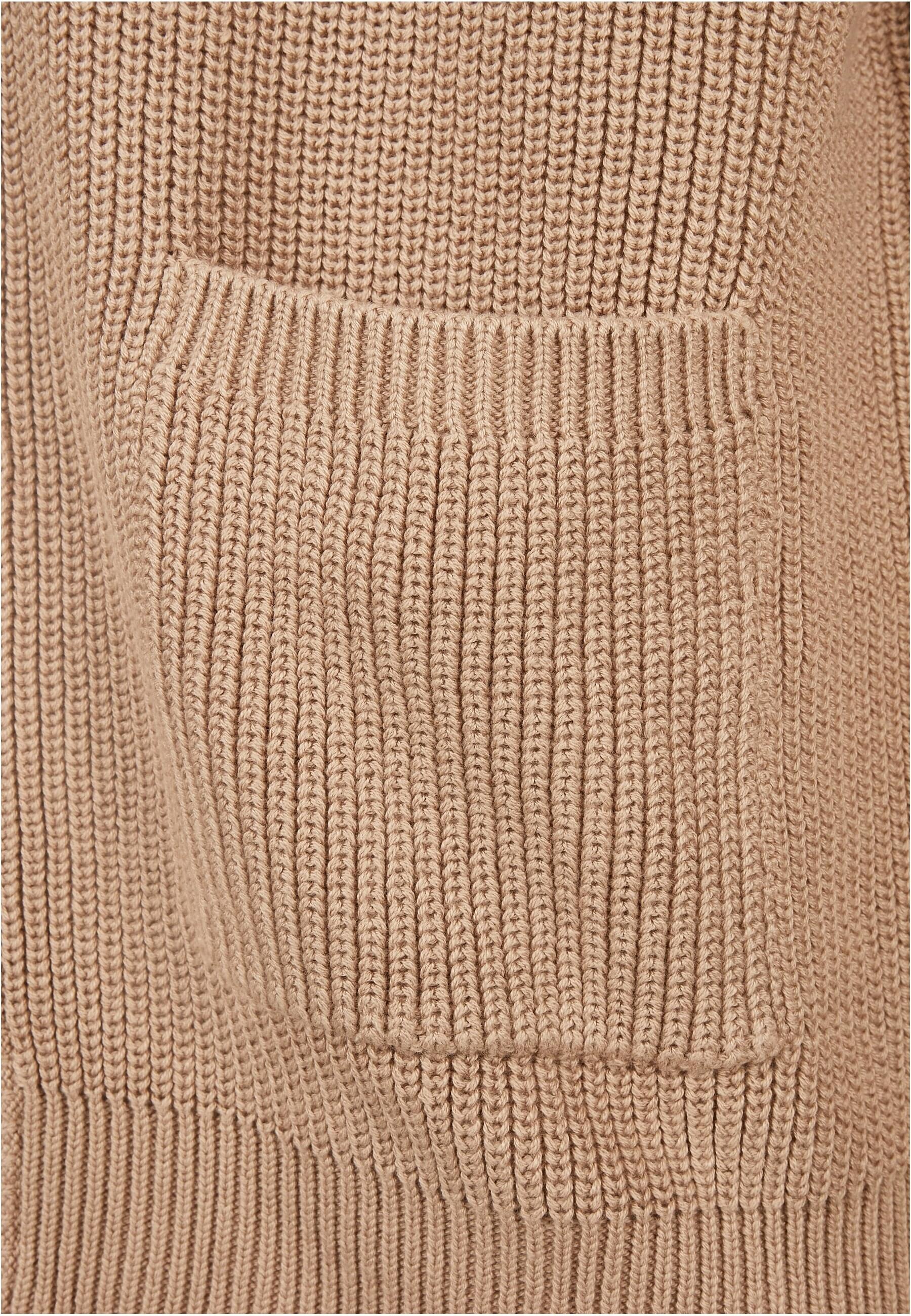 URBAN CLASSICS Strickfleecejacke »Urban Classics Herren Boxy Cardigan«, (1 St.), ohne Kapuze