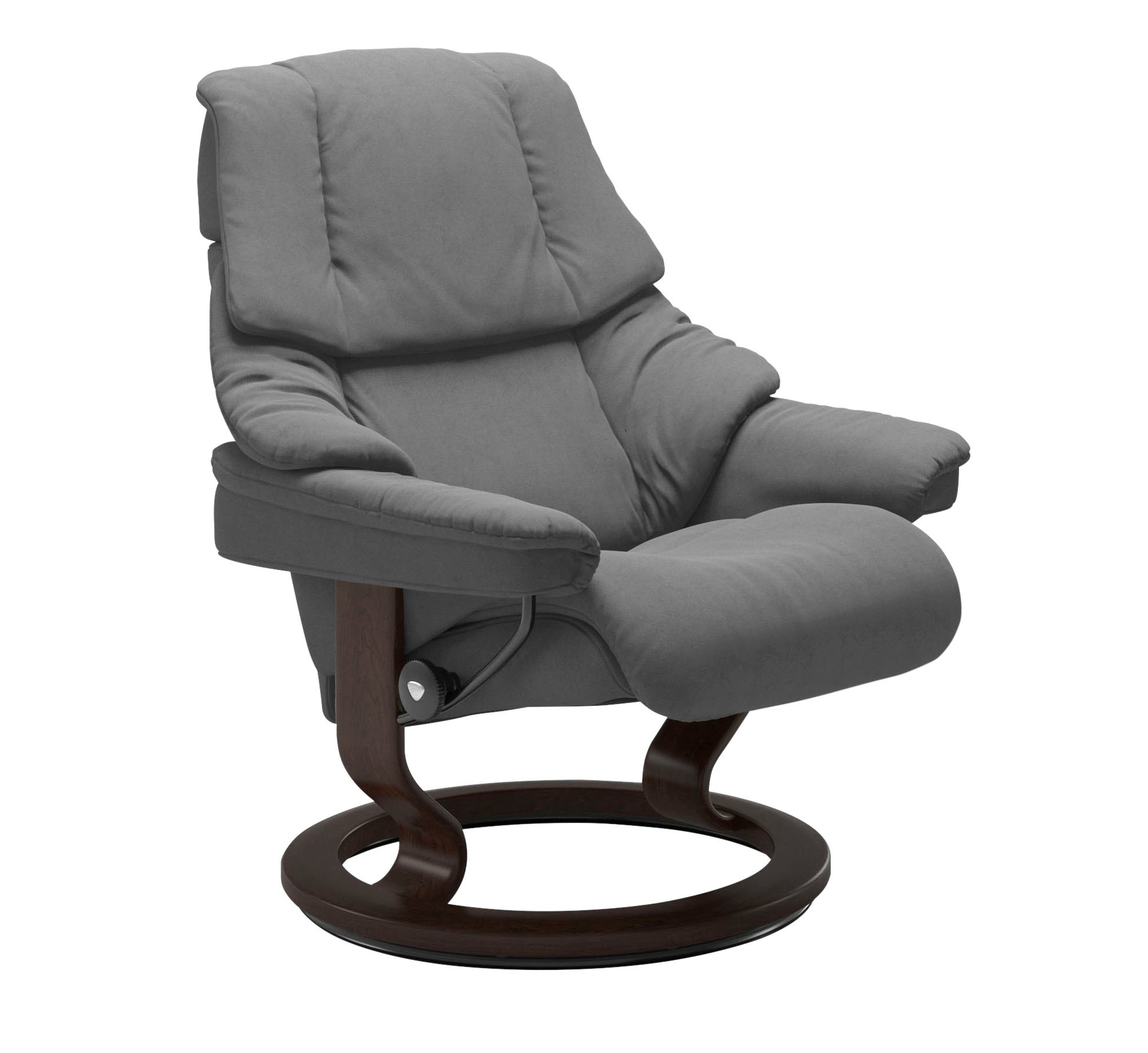 Stressless® Relaxsessel »Reno«, (Set, Relaxsessel mit Hocker), mit Hocker, mit Classic Base, Größe S, M & L, Gestell Braun