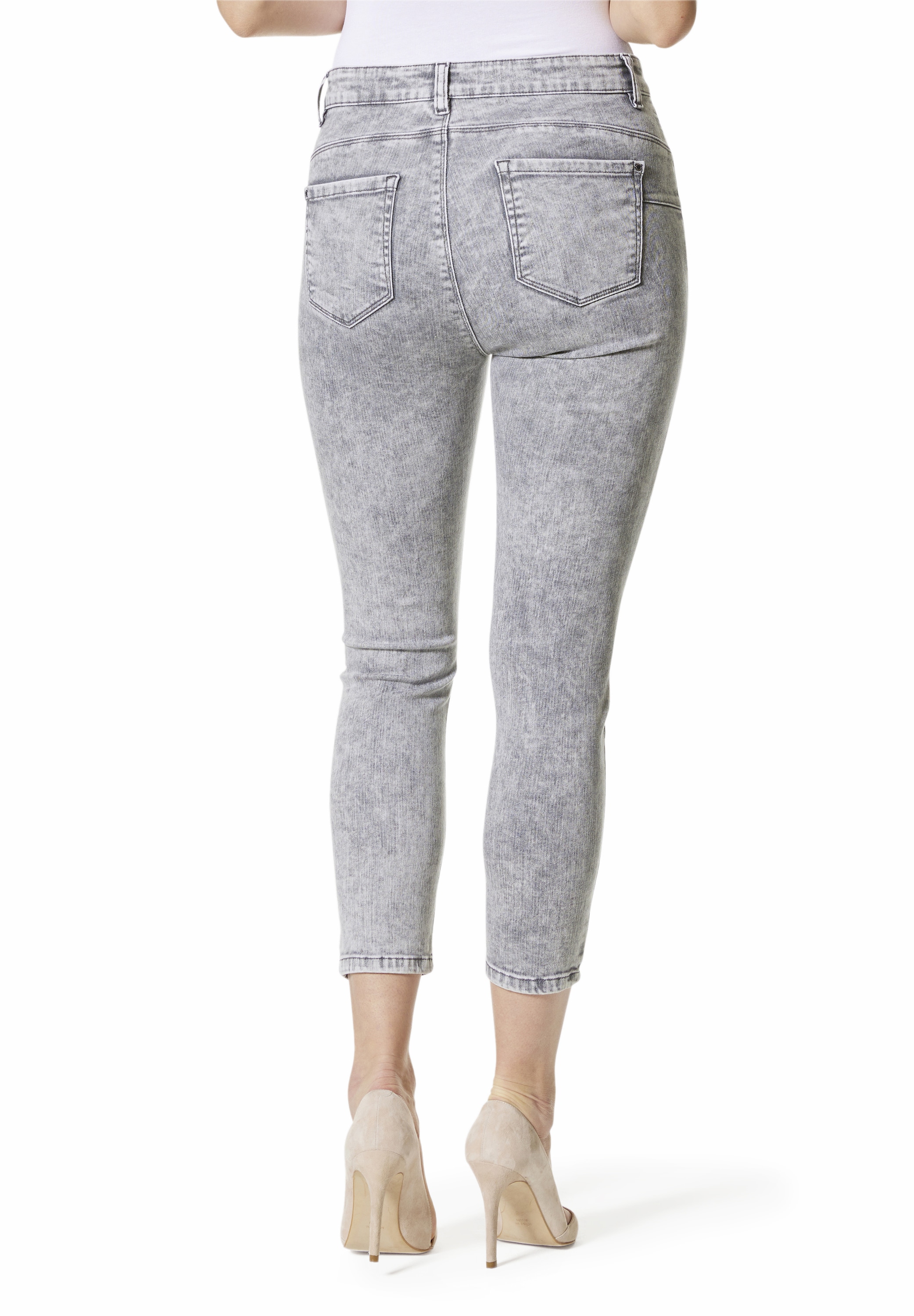 STOOKER WOMEN 5-Pocket-Jeans »Rio Print Skinny Fit«, Skinny Fit Casual Clean Wash Twill Magic Shape Effekt für Damen