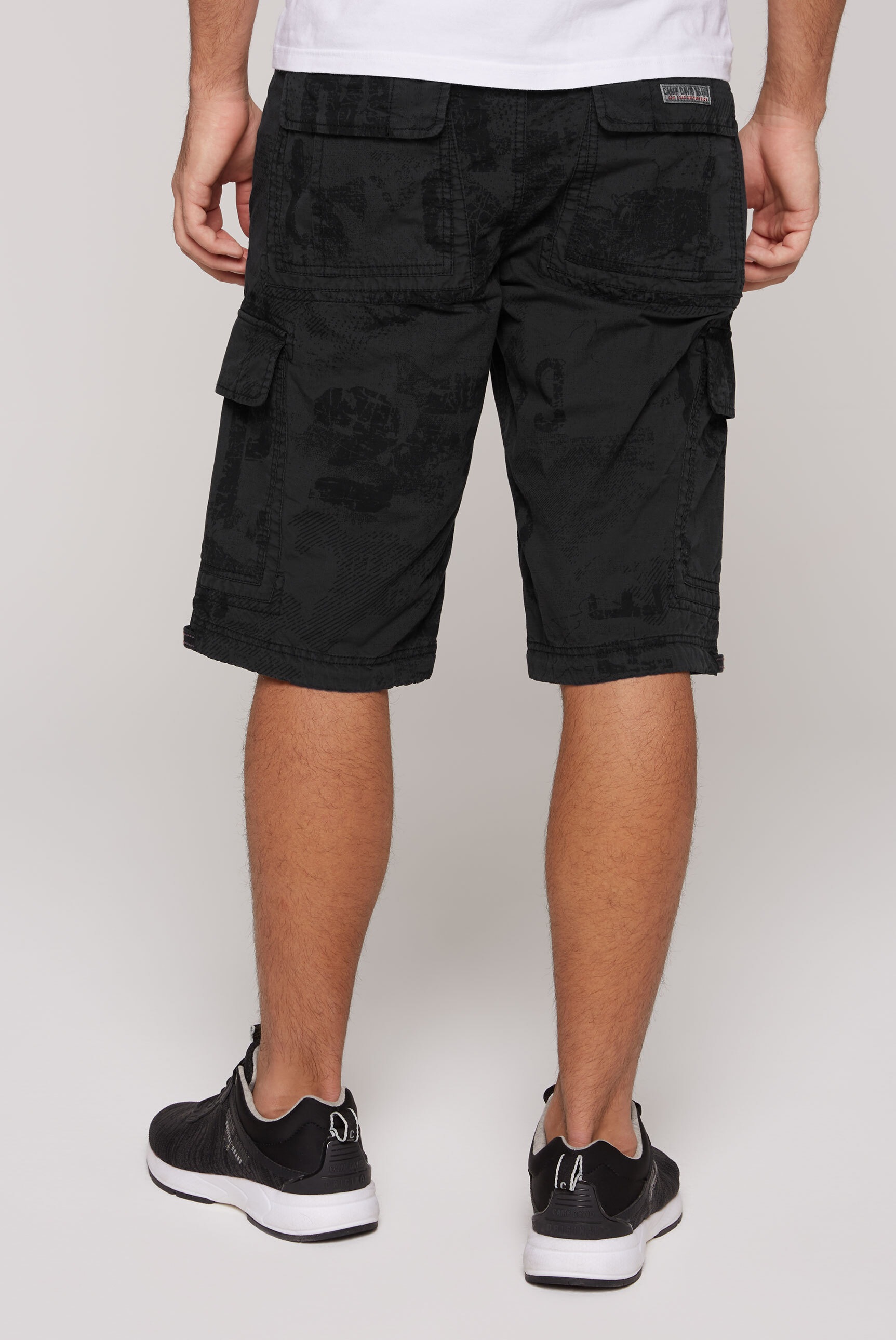 CAMP DAVID Cargoshorts, mit Bindeband am Saum