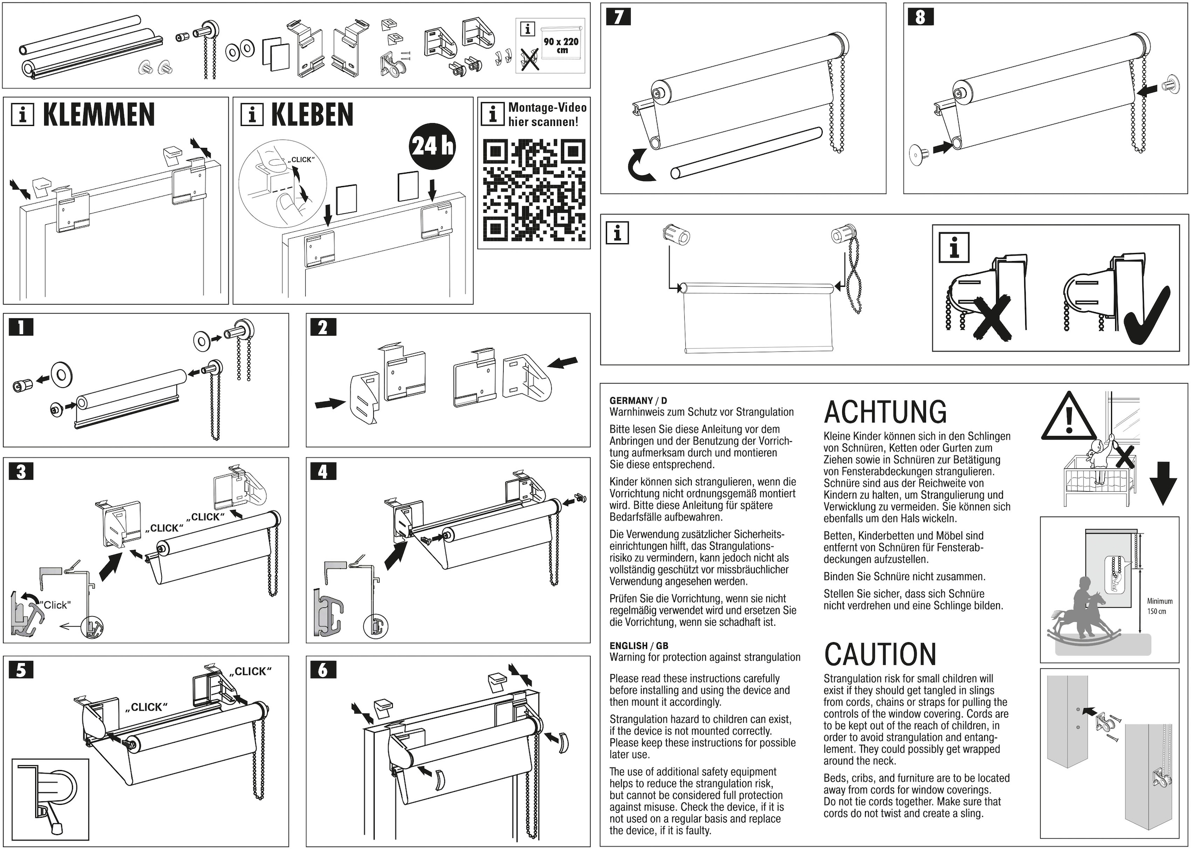 GARDINIA Doppelrollo »Easyfix« halbtransparent Sichtschutz mit Bohren/ohne Bohren freihängend segmentweise gewebter Stoff