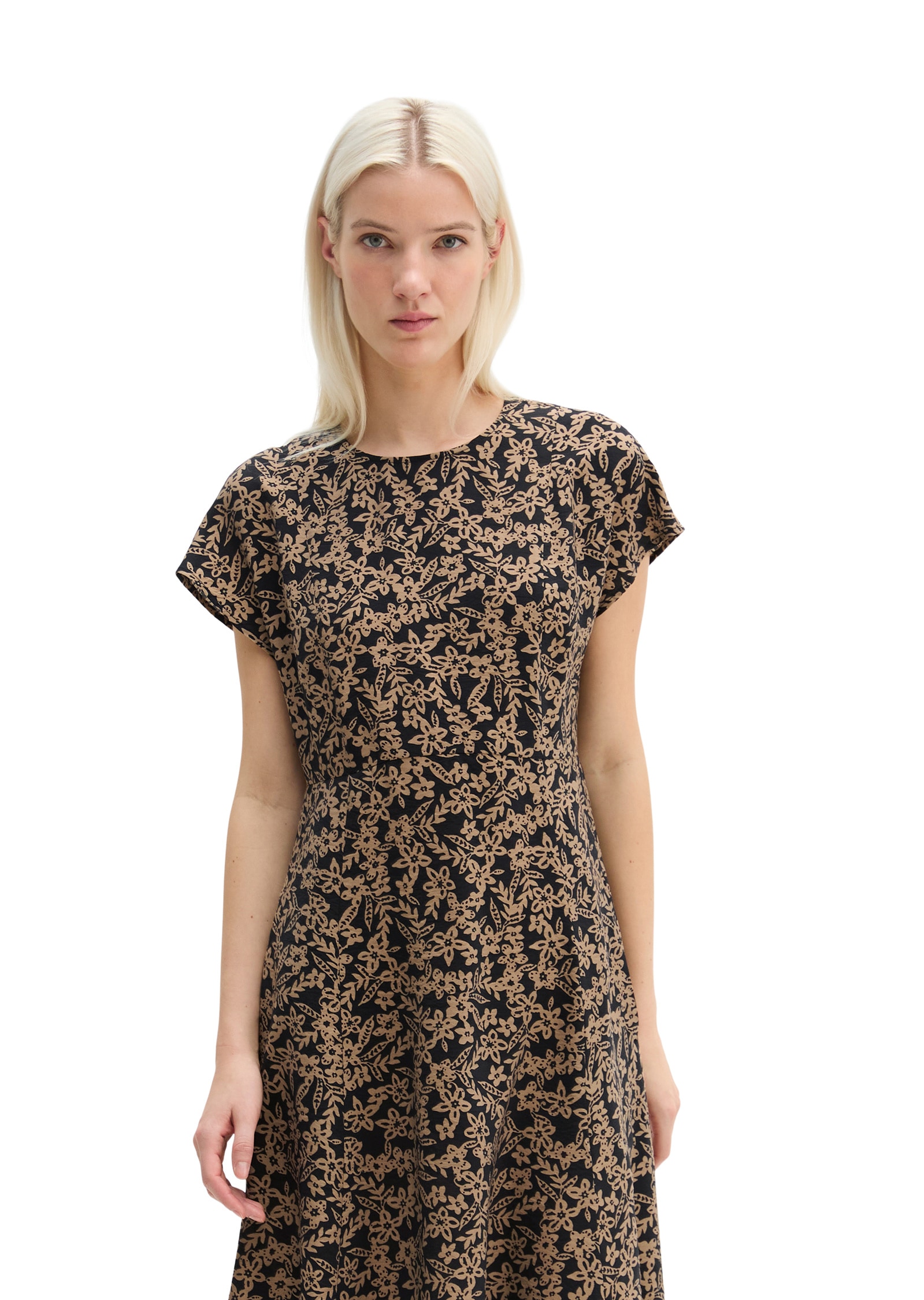 Marc OPolo Midikleid "aus bedrucktem Viskose-Mix" günstig online kaufen