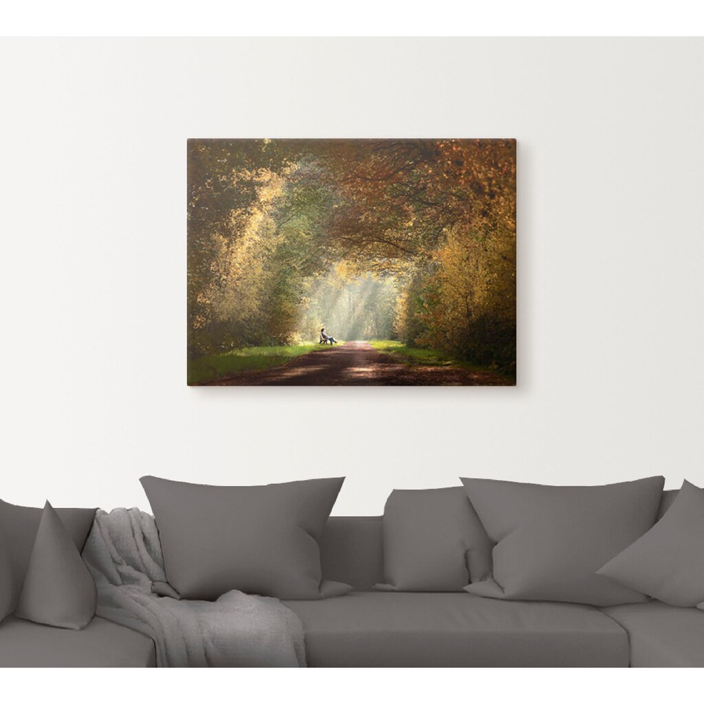 Artland Wandbild »Licht am Ende des Tunnels...«, Wald, (1 St.)