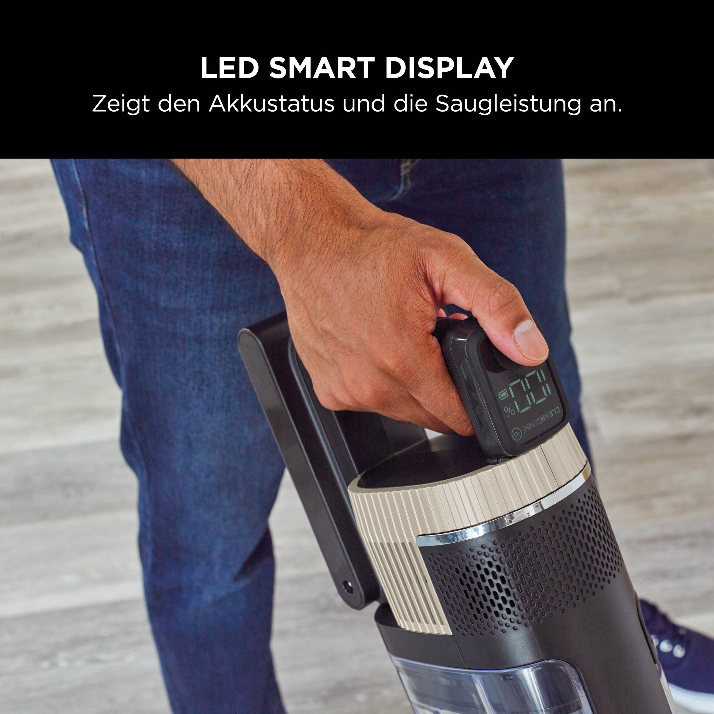 Shark Akku-Hand-und Stielstaubsauger »Shark Stratos Akku-Staubsauger [Einzelakku] IZ400EUT« - Mit Anti-Allergen Complete Seal