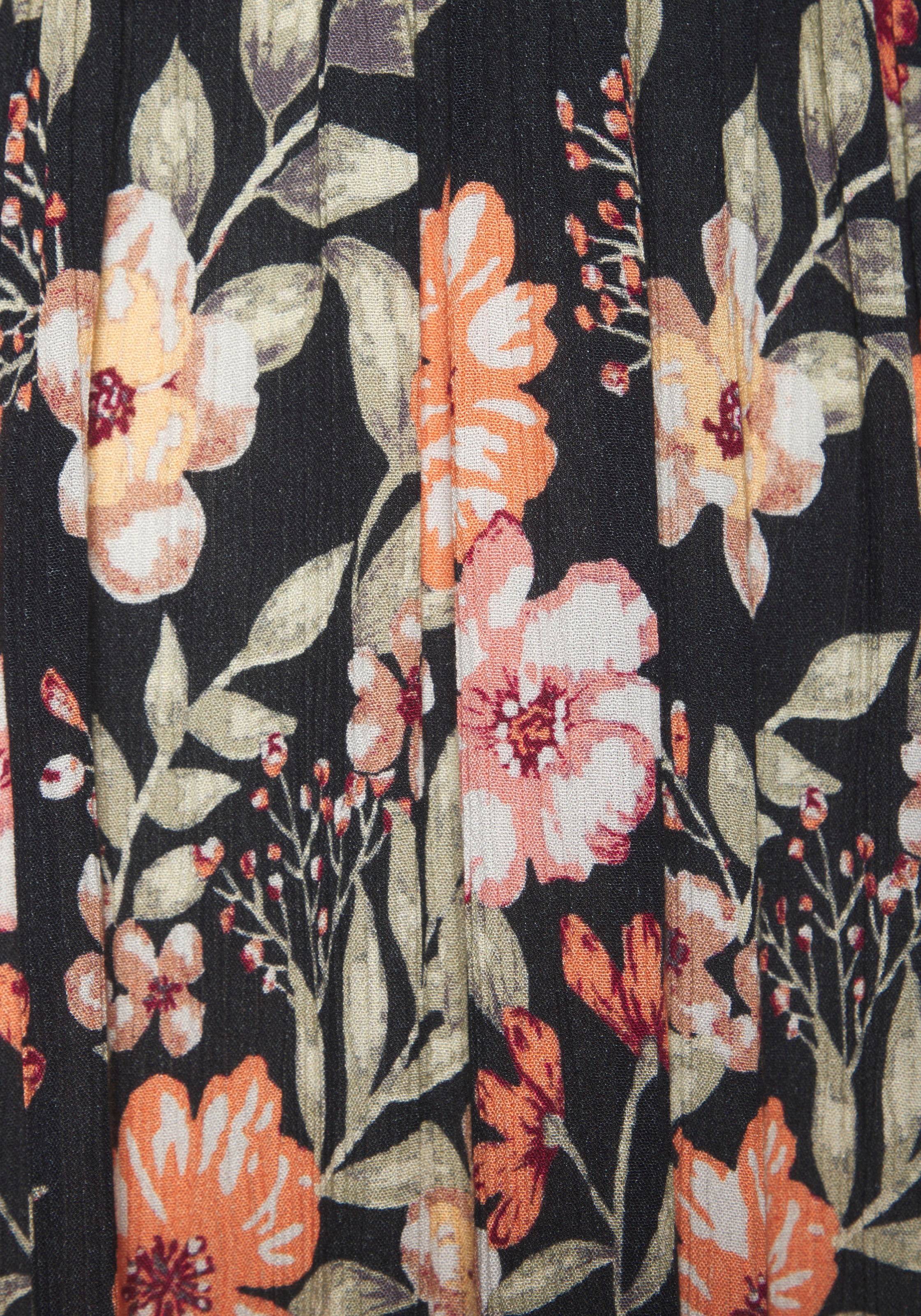 Buffalo Maxikleid, mit Blumenmuster und Spitze