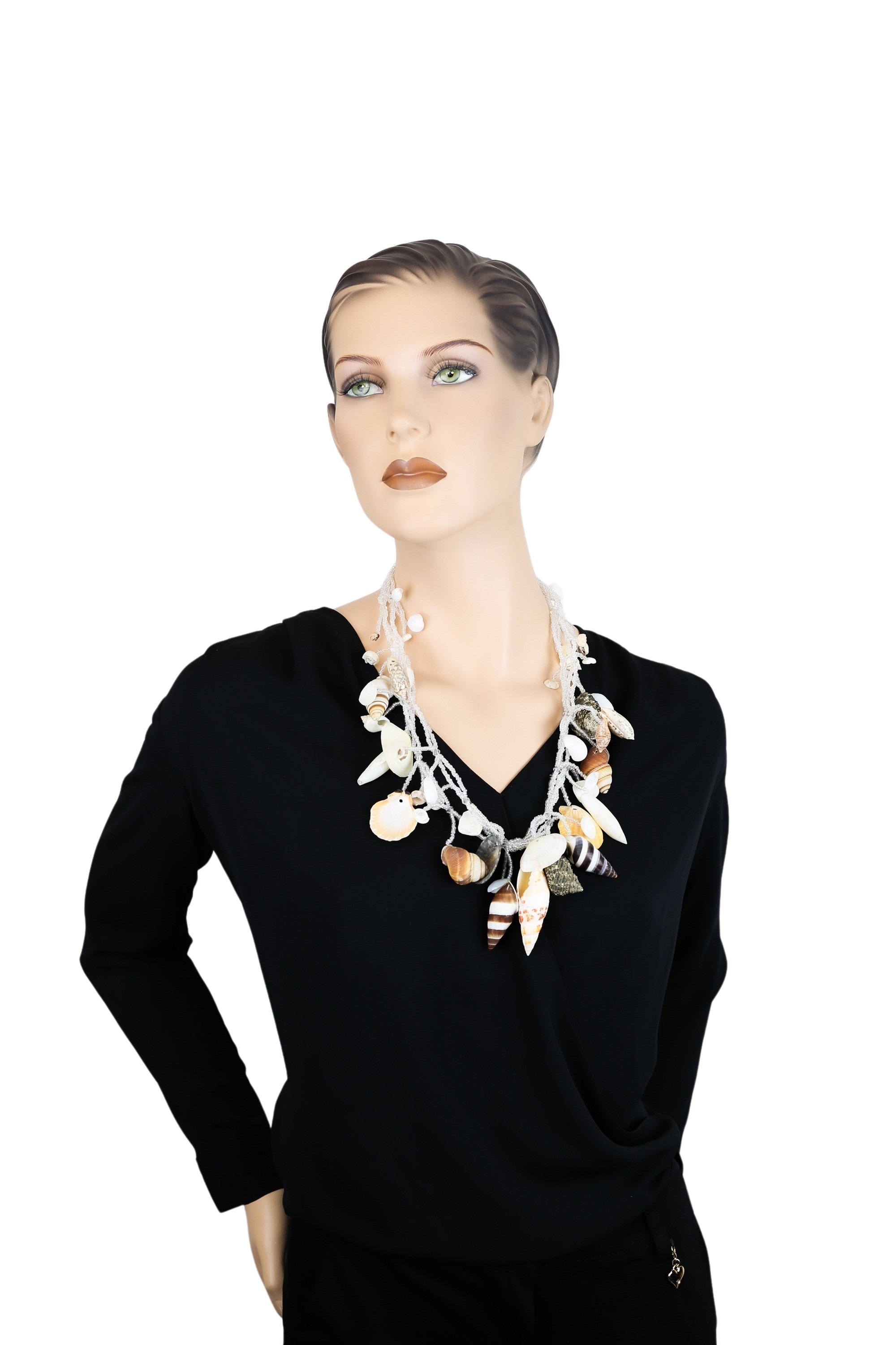 COLLEZIONE ALESSANDRO Lange Kette »Sea«, mit vielen echten Muscheln