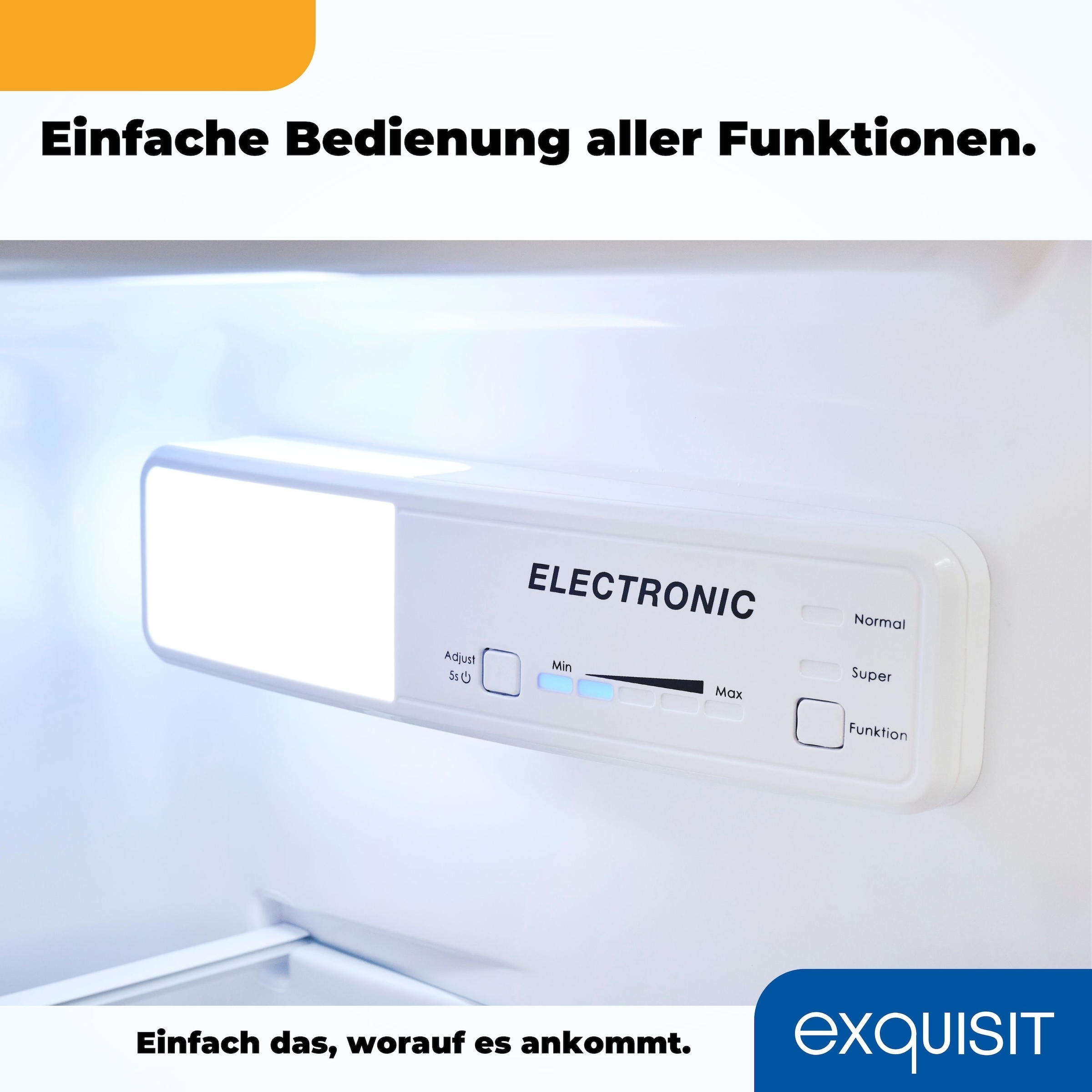 exquisit Einbaukühlschrank »EKS201-4-E-040E« 122,7 cm hoch 54 cm breit Schlepptür