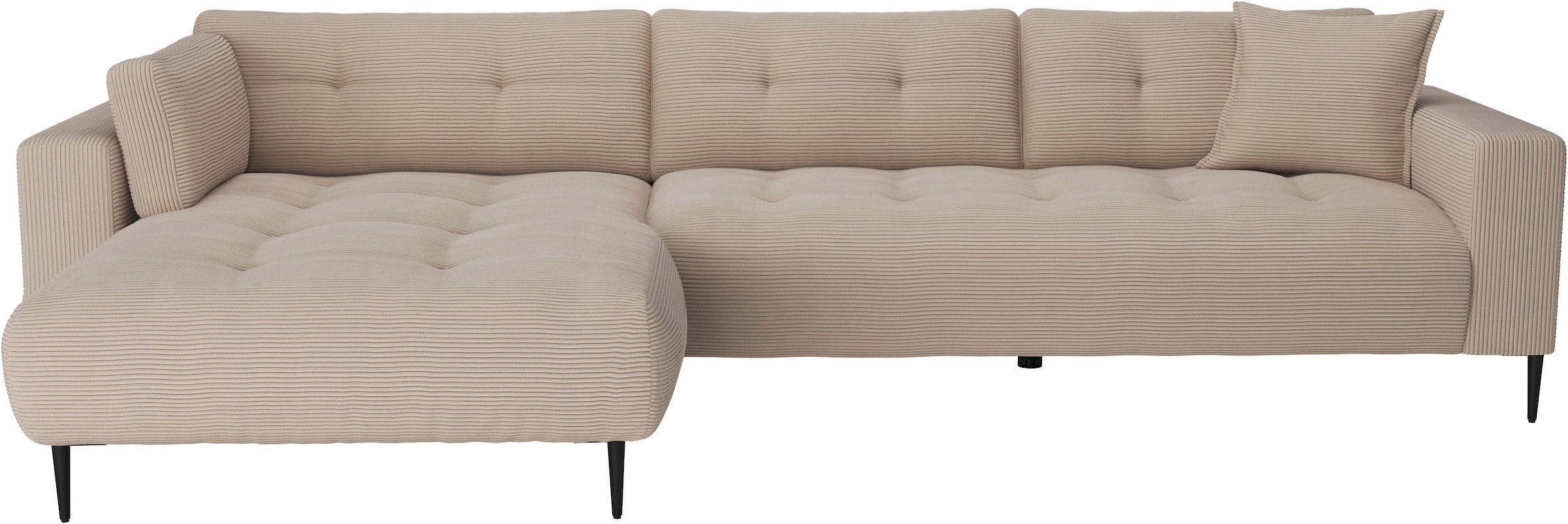 Trends by HG Ecksofa »Leo, B: 309, in Cord und Chenille«