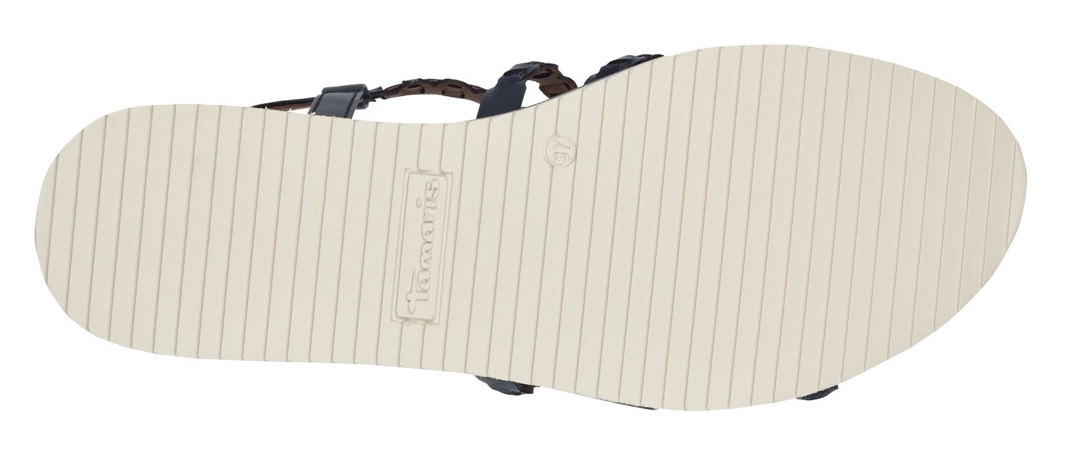 Tamaris Keilsandalette, Riemchensandale, Sommerschuh mit verstellbarer Schnalle