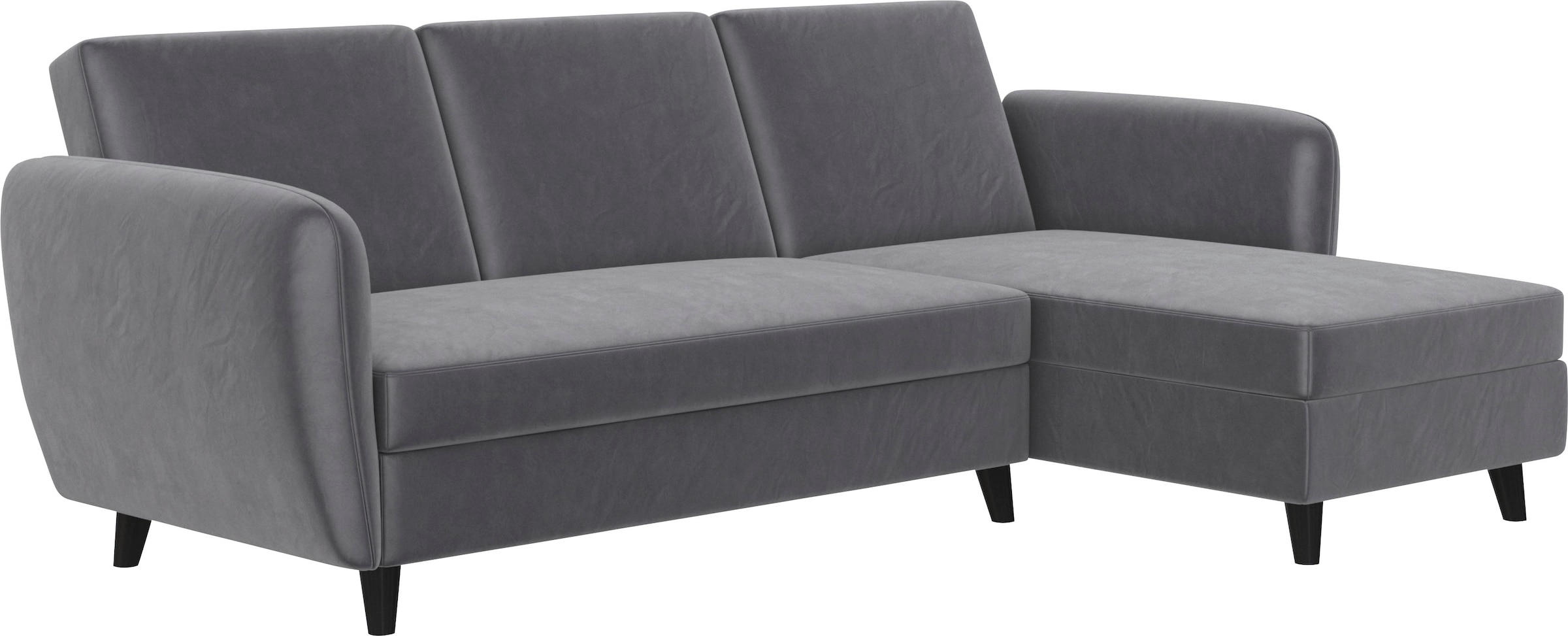 Dorel Home Ecksofa »Perry, L-Form,«, Rückenlehne, verschiedene Farbvarianten, Sitzhöhe 43 cm, Breite 219 cm