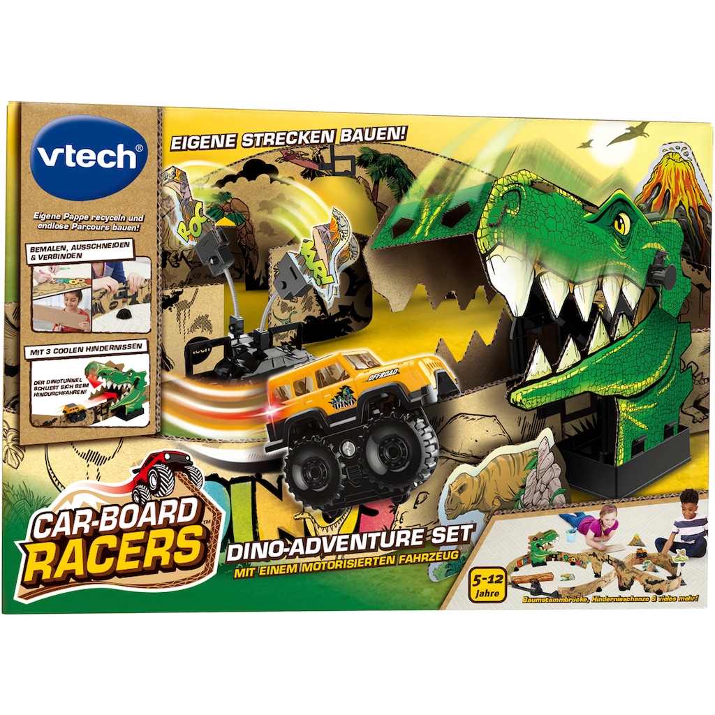 Vtech® Spielzeug-Monstertruck »Car-Board Racers - Dino-Adventure Set«