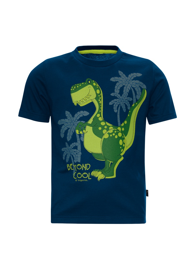 Trigema T-Shirt »TRIGEMA T-Shirt mit coolem Dino-Motiv«, (1 tlg.)