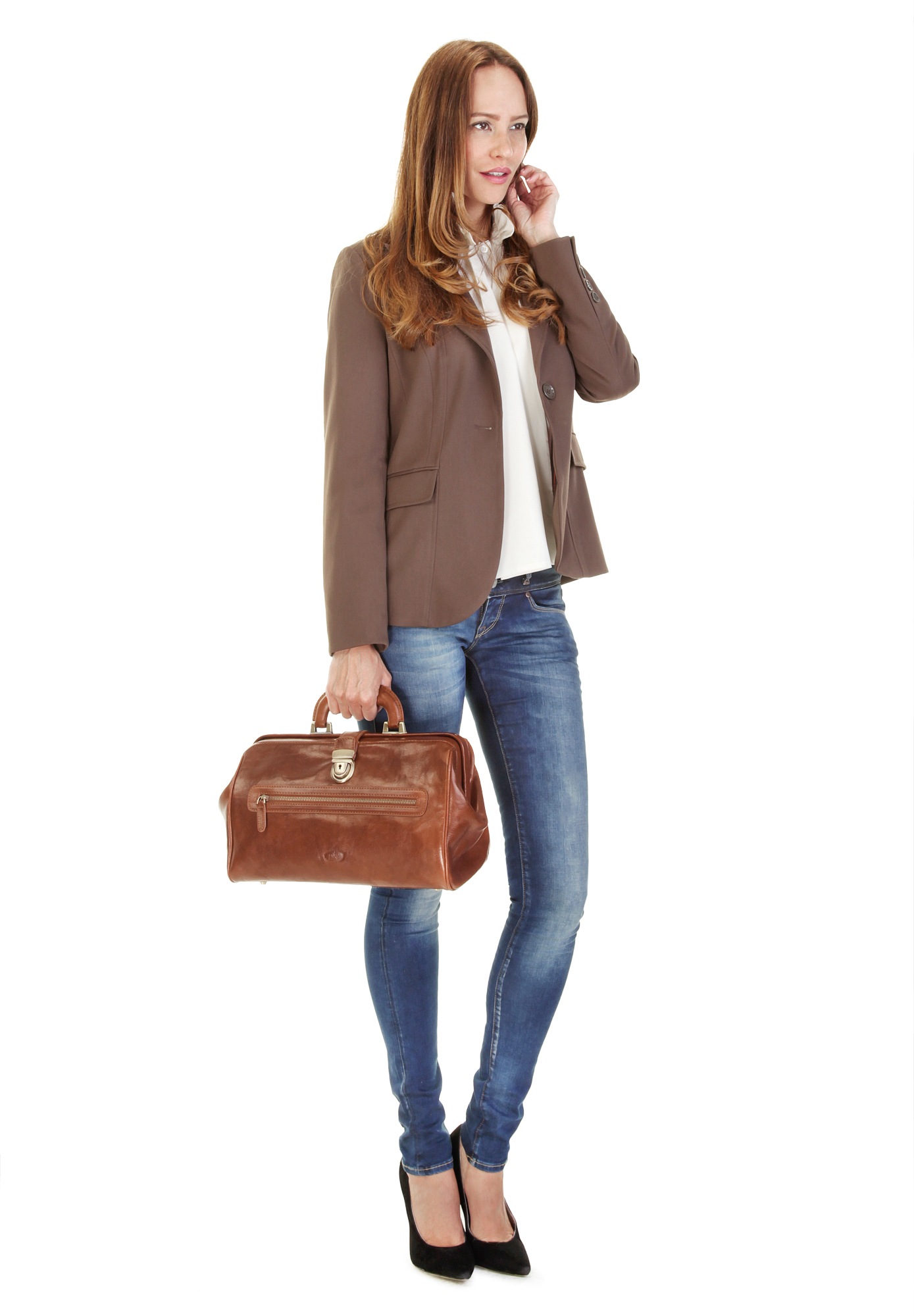 Piké Reisetasche echt Leder günstig online kaufen