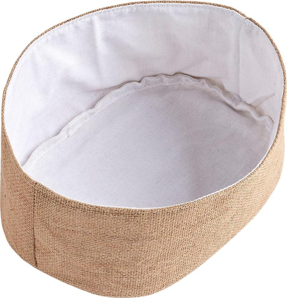 Zeller Present Aufbewahrungskorb aus einem Jute-Baumwollmix günstig online kaufen