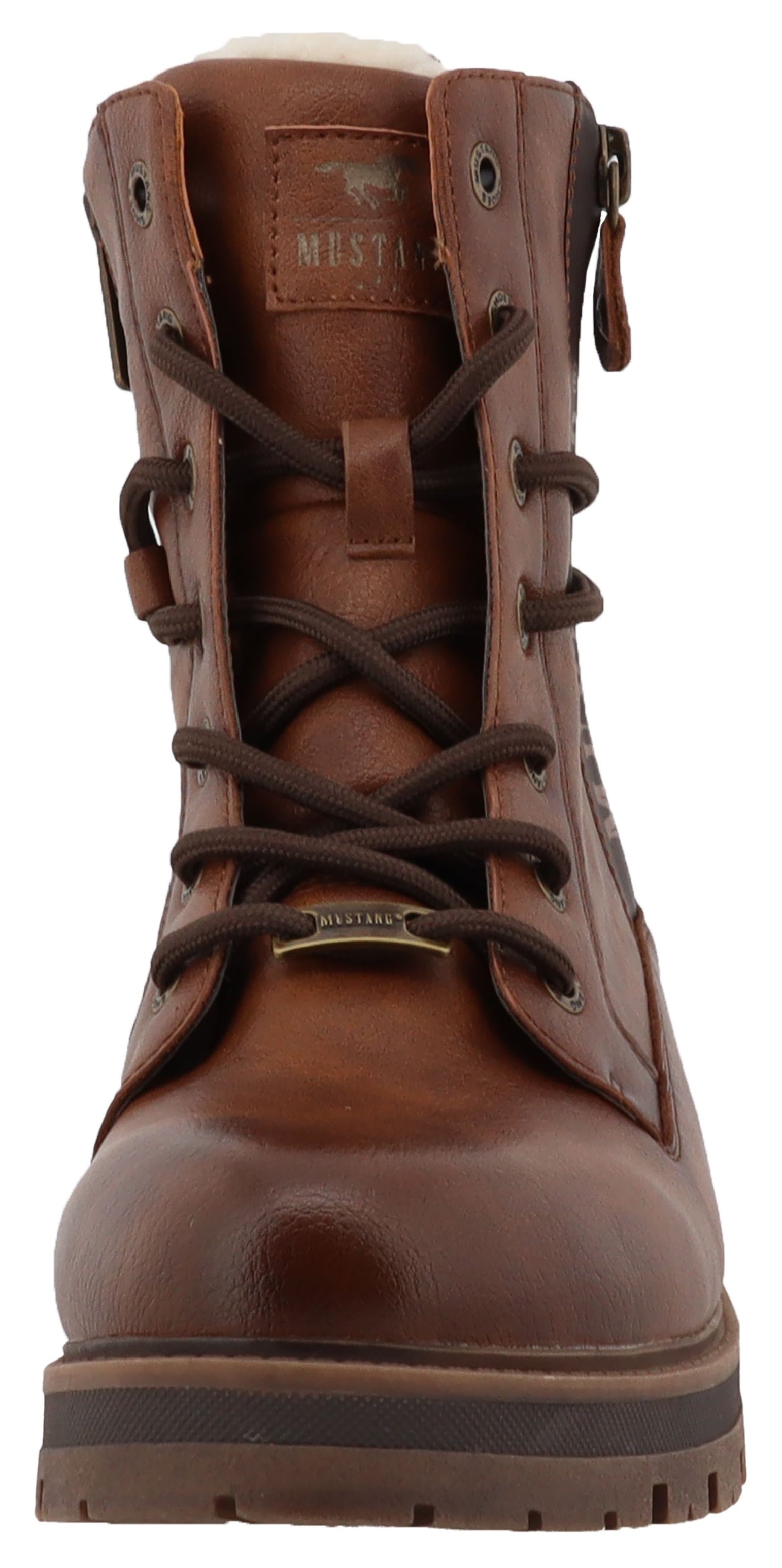 Mustang Shoes Winterboots »Darleen«, Schnürboots mit Profilsohle