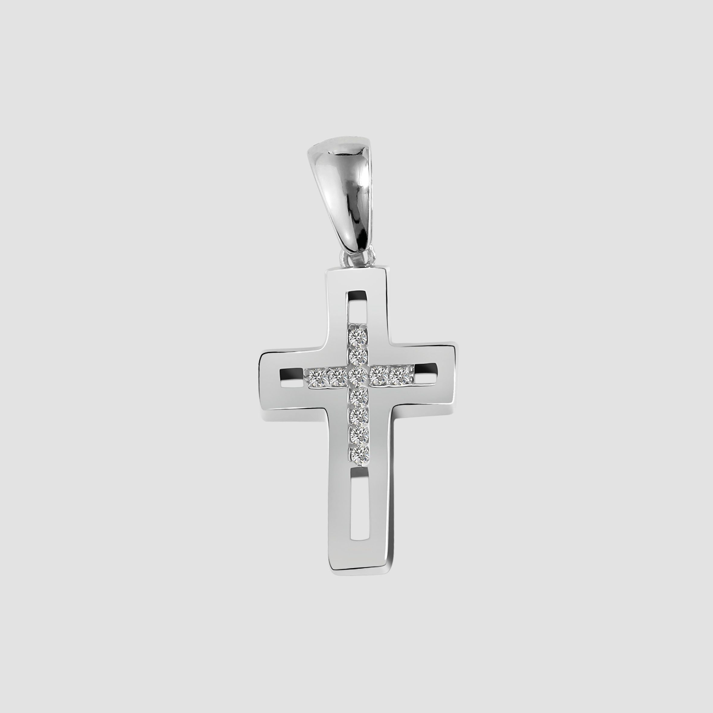 Adelia´s Kettenanhänger »Damen Anhänger – Kreuz Kreuzanhänger aus 925 Silber mit Zirkonia«  Geschenkidee: zeitlos und vielseitig