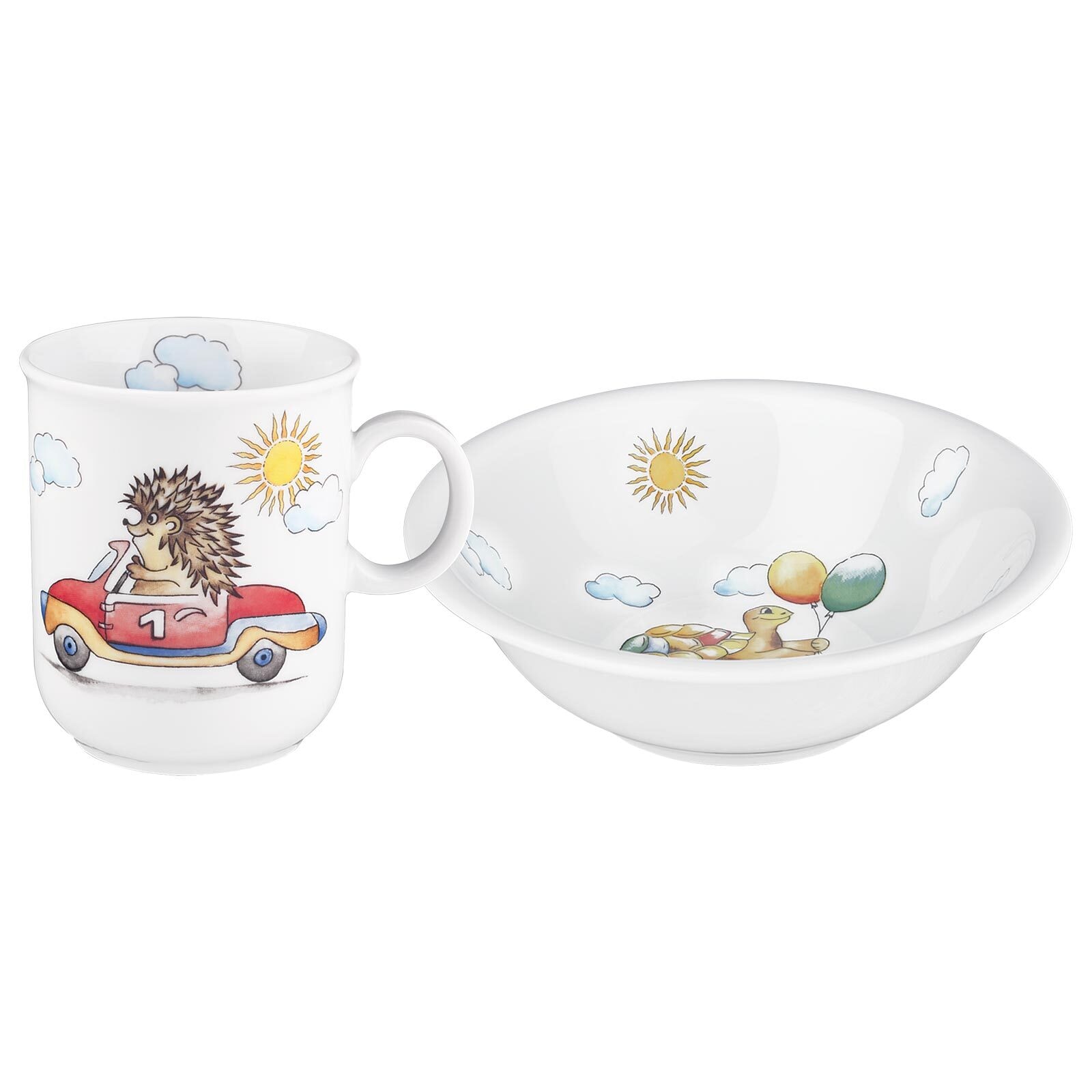Seltmann Weiden Kindergeschirr-Set »Kindergeschirr Set Compact Flinke Flitzer bunt«