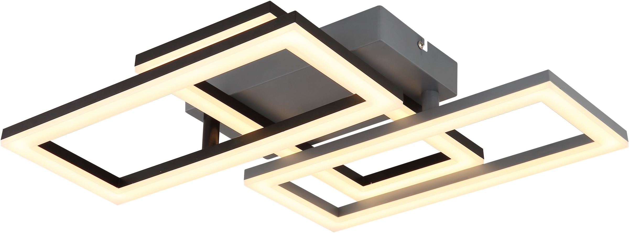 GLOBO LIGHTING LED Deckenleuchte »SAPENA«, Leuchtmittel LED-Modul | LED fest integriert, Deckenlampe/beweglich/3000K/LxBxH: 614x341x93mm