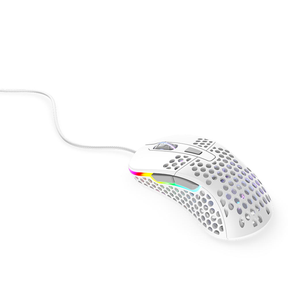 Cherry Xtrfy Gaming-Maus »M4 white«, kabelgebunden, RGB Beleuchtung