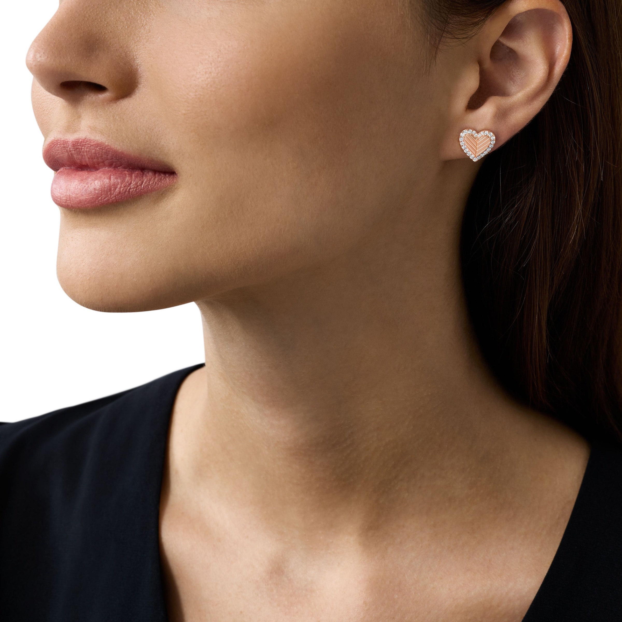 Emporio Armani Paar Ohrstecker »Schmuck Geschenk Silber 925 Herz, EG3624710, EG3627221«, mit Zirkonia (synth.)