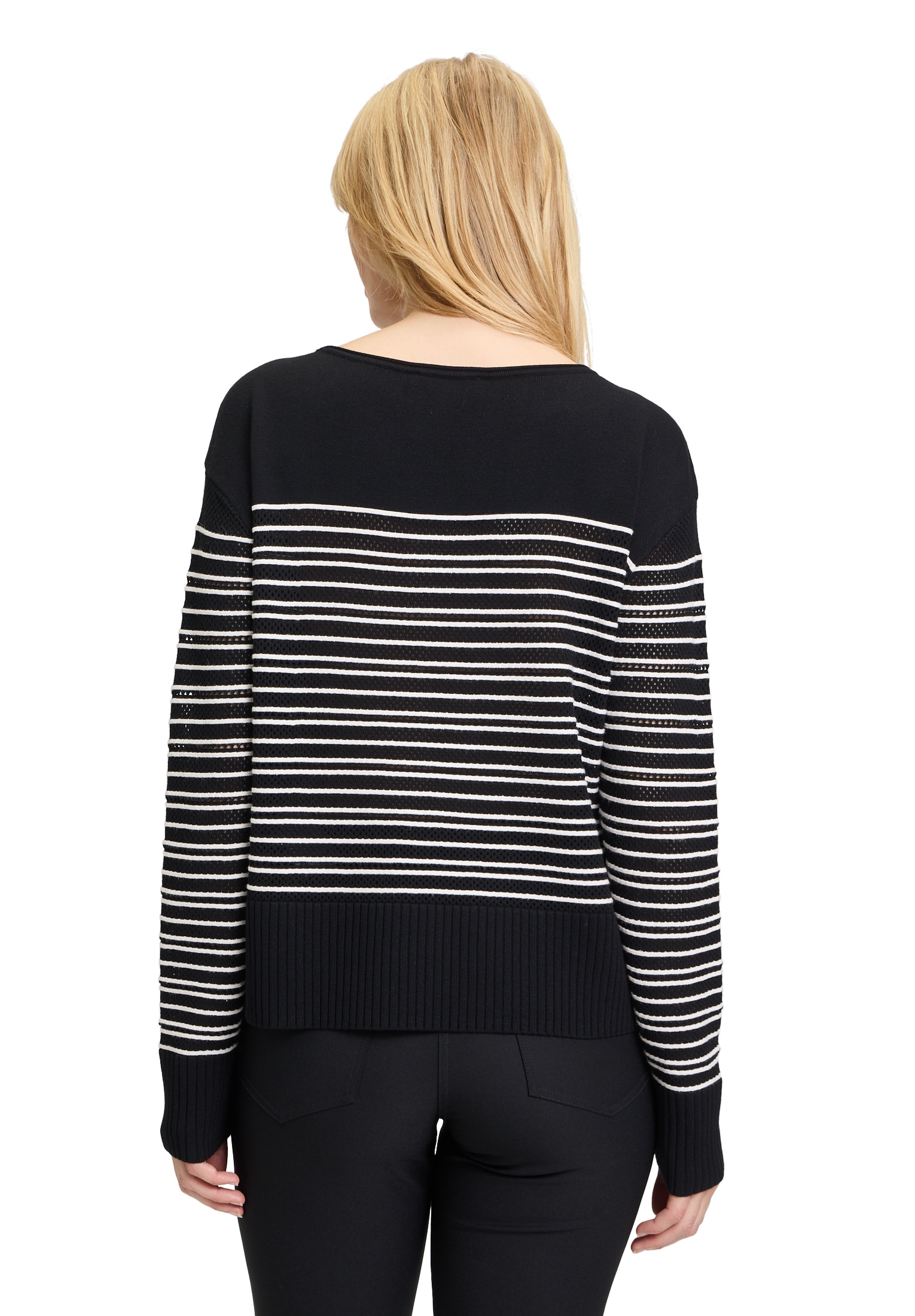 Betty Barclay Strickpullover »Betty Barclay Basic-Strickpullover mit Streifen«, (1 tlg.), Ringel