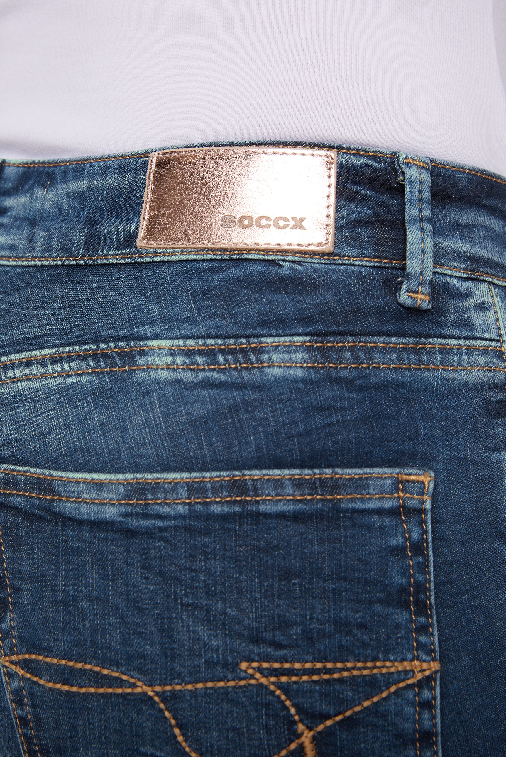 SOCCX Slim-fit-Jeans, mit normaler | kaufen für BAUR Leibhöhe