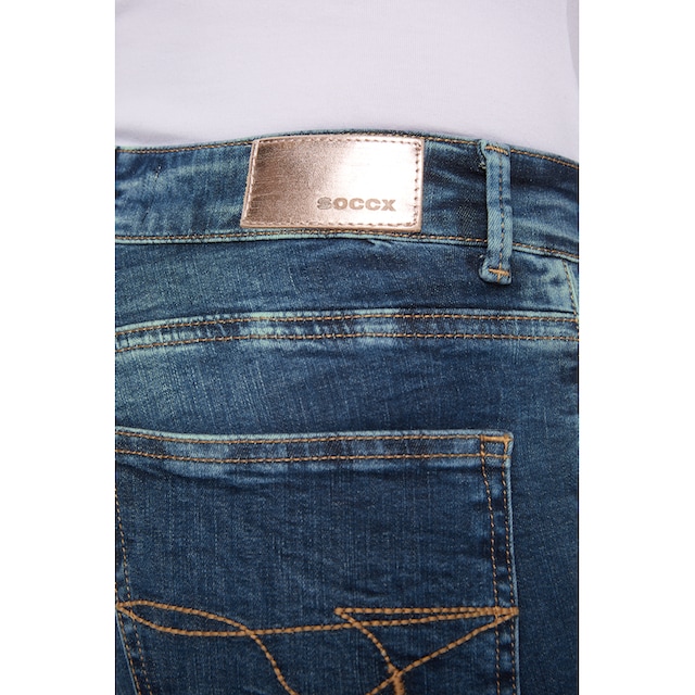 SOCCX Slim-fit-Jeans, mit normaler Leibhöhe für kaufen | BAUR