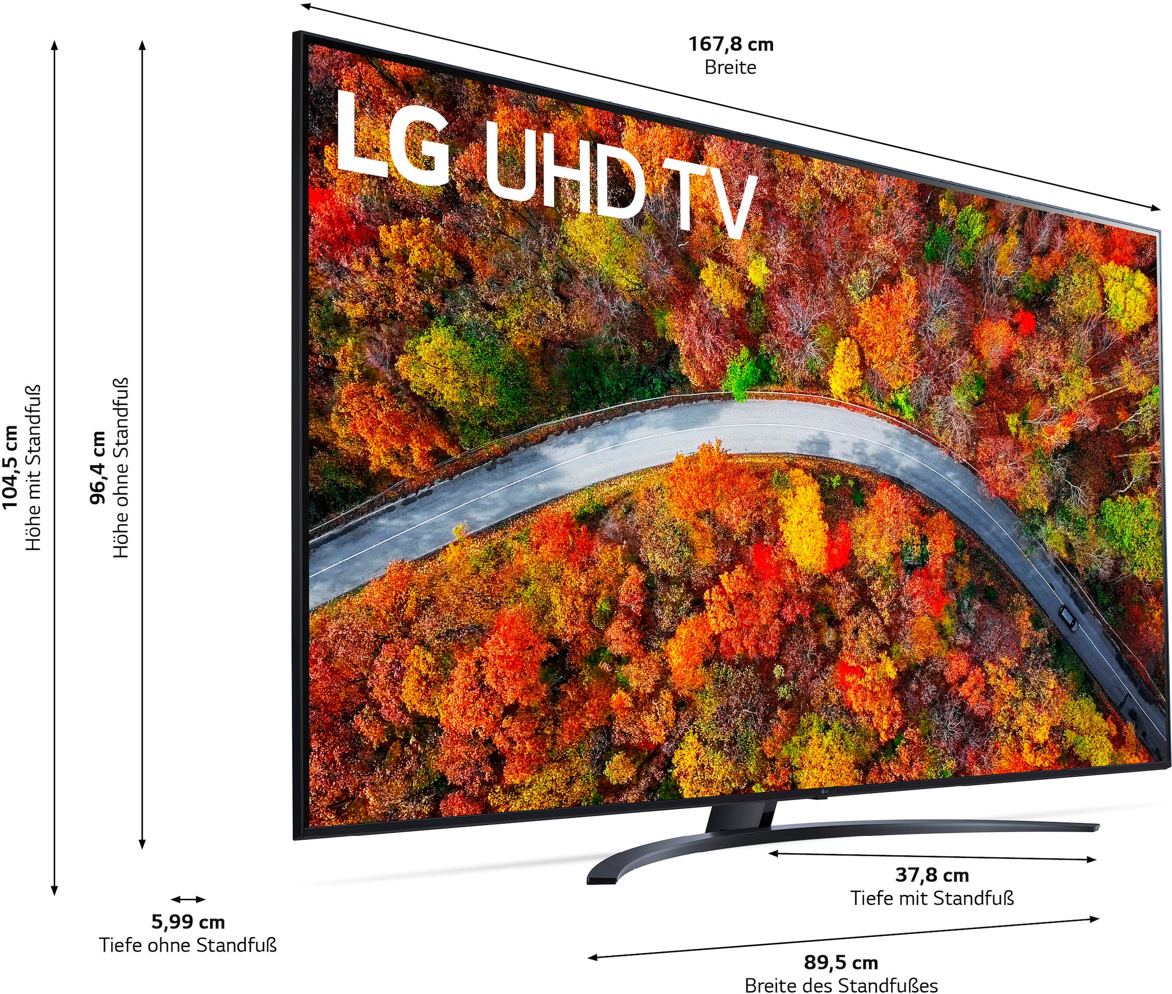 Smart-TV Ultra Zoll, 189 »75UP81009LR«, cm/75 BAUR LG | Fernseher LCD-LED 4K HD,
