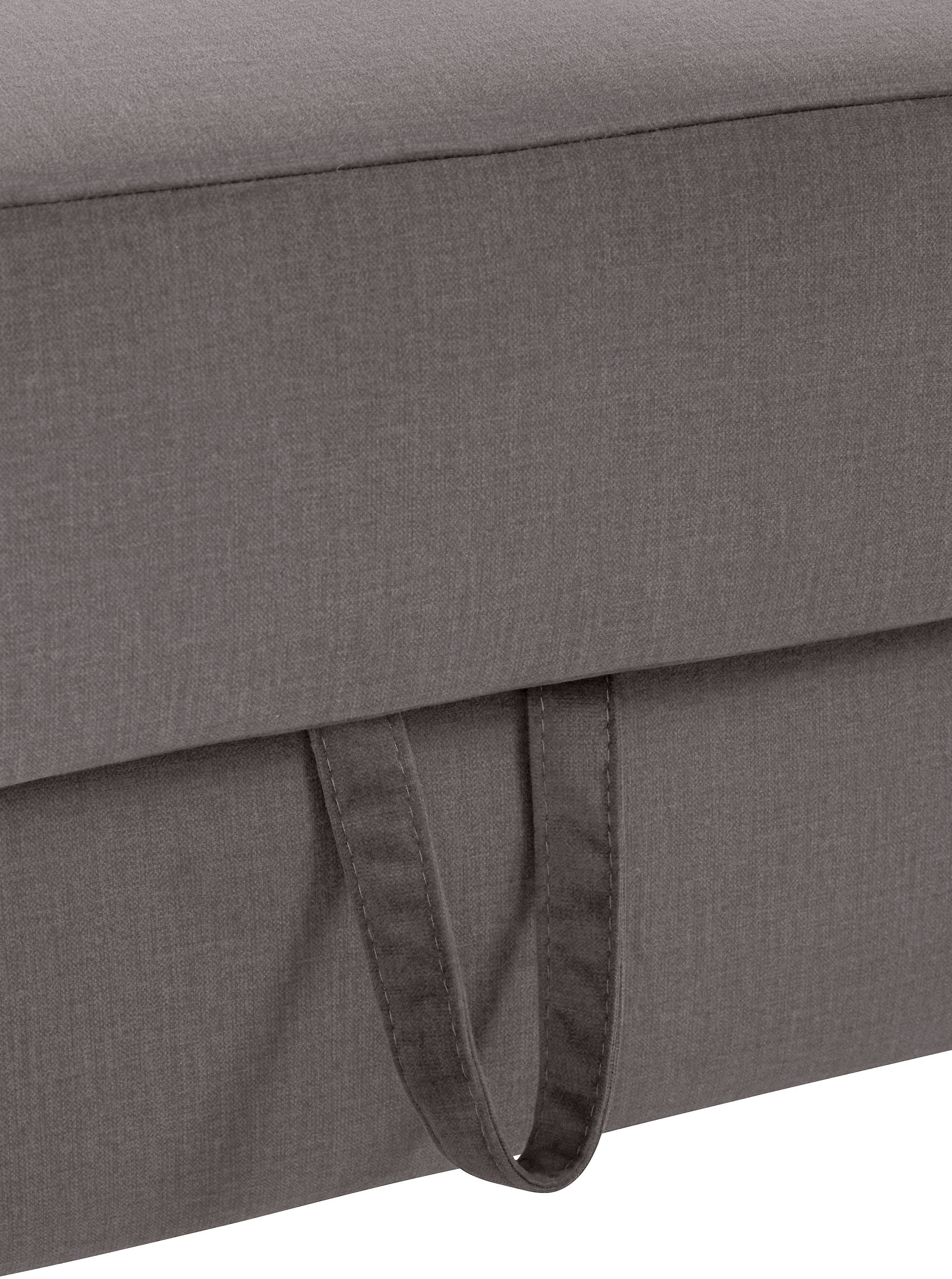 COTTA Polstergarnitur »Morven L-Form« Set,  Set bestehend aus: Ecksofa mit Kopfteilverstellung & Hocker