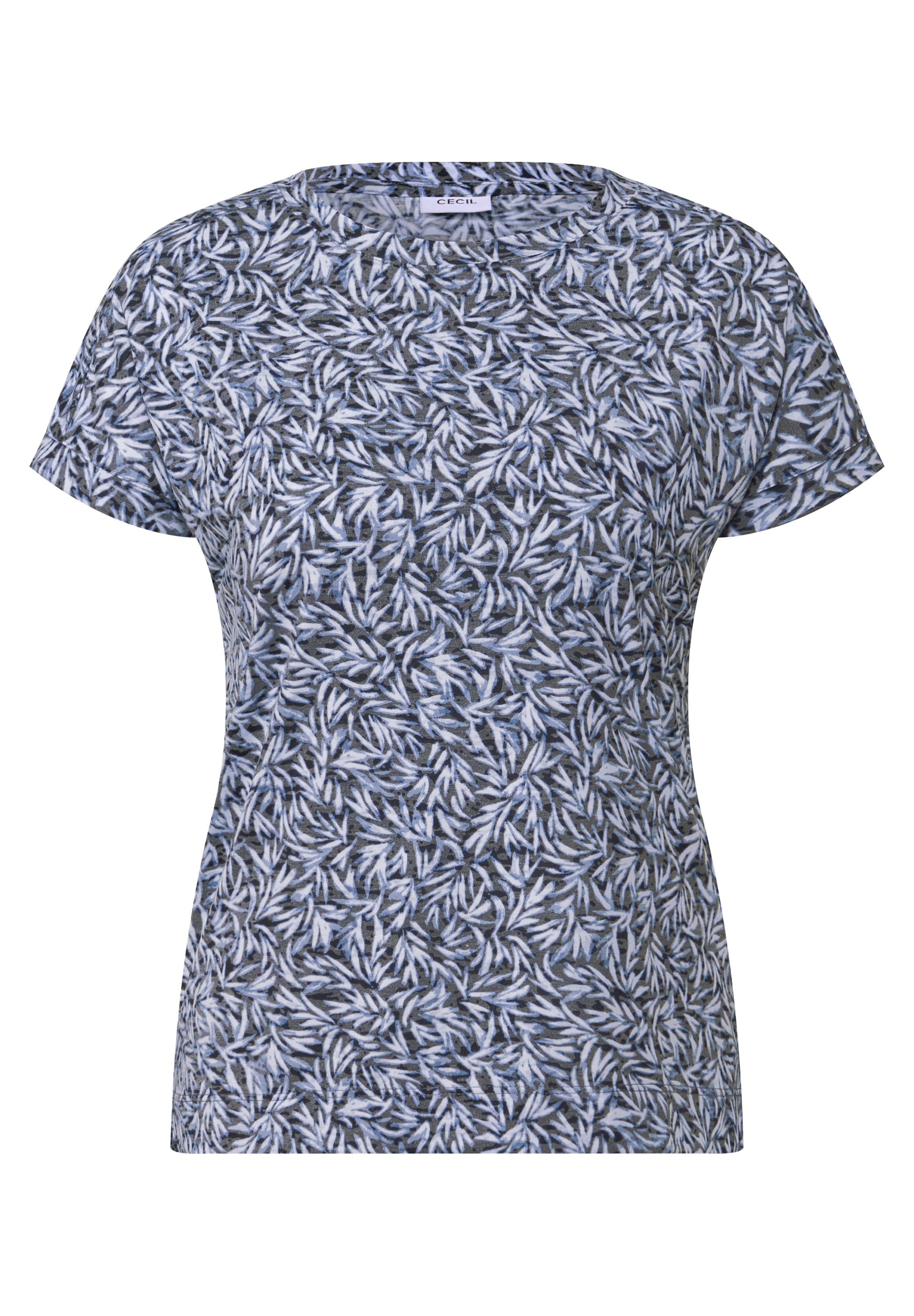 Cecil Rundhalsshirt, mit grafischem Muster