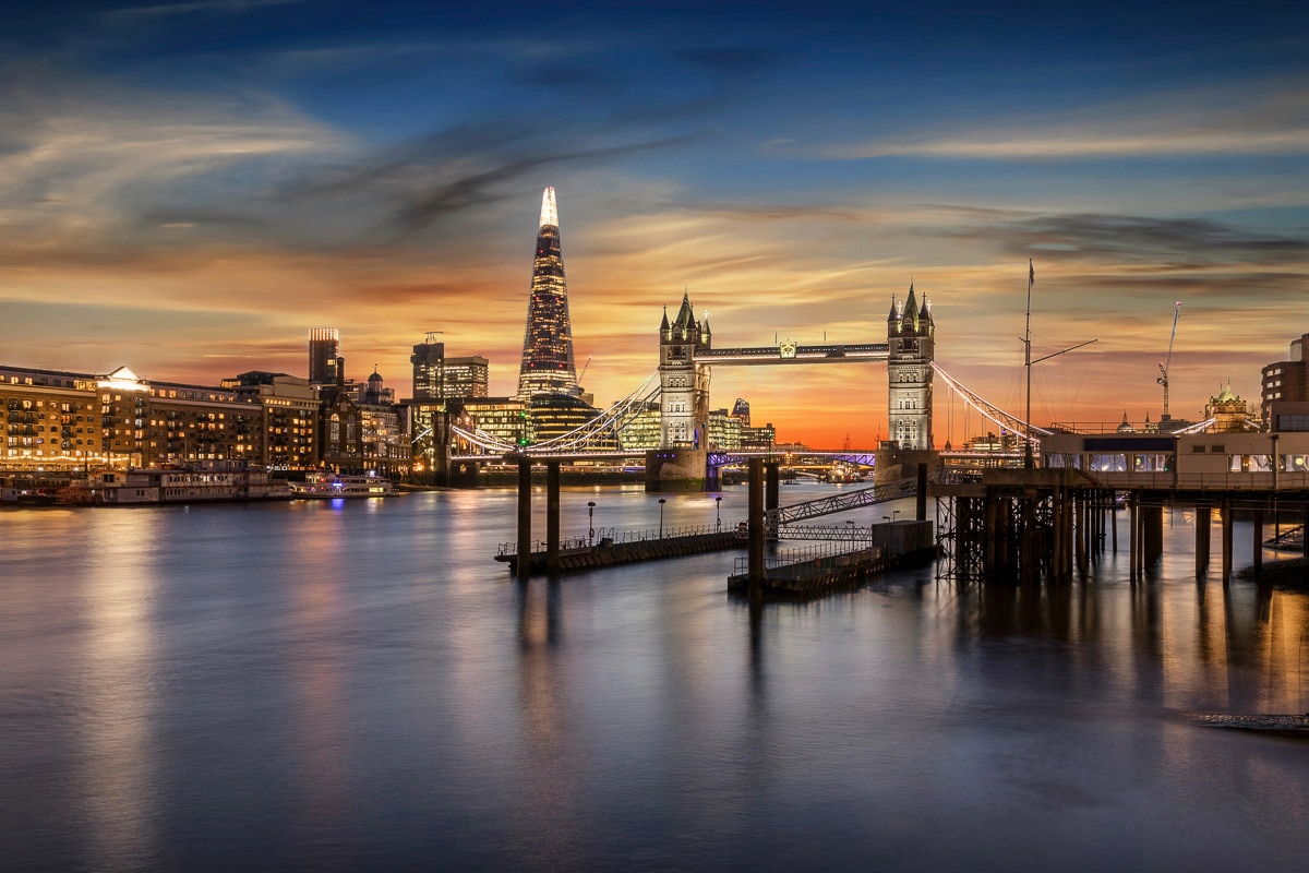 Papermoon Fototapete "London bei Nacht"